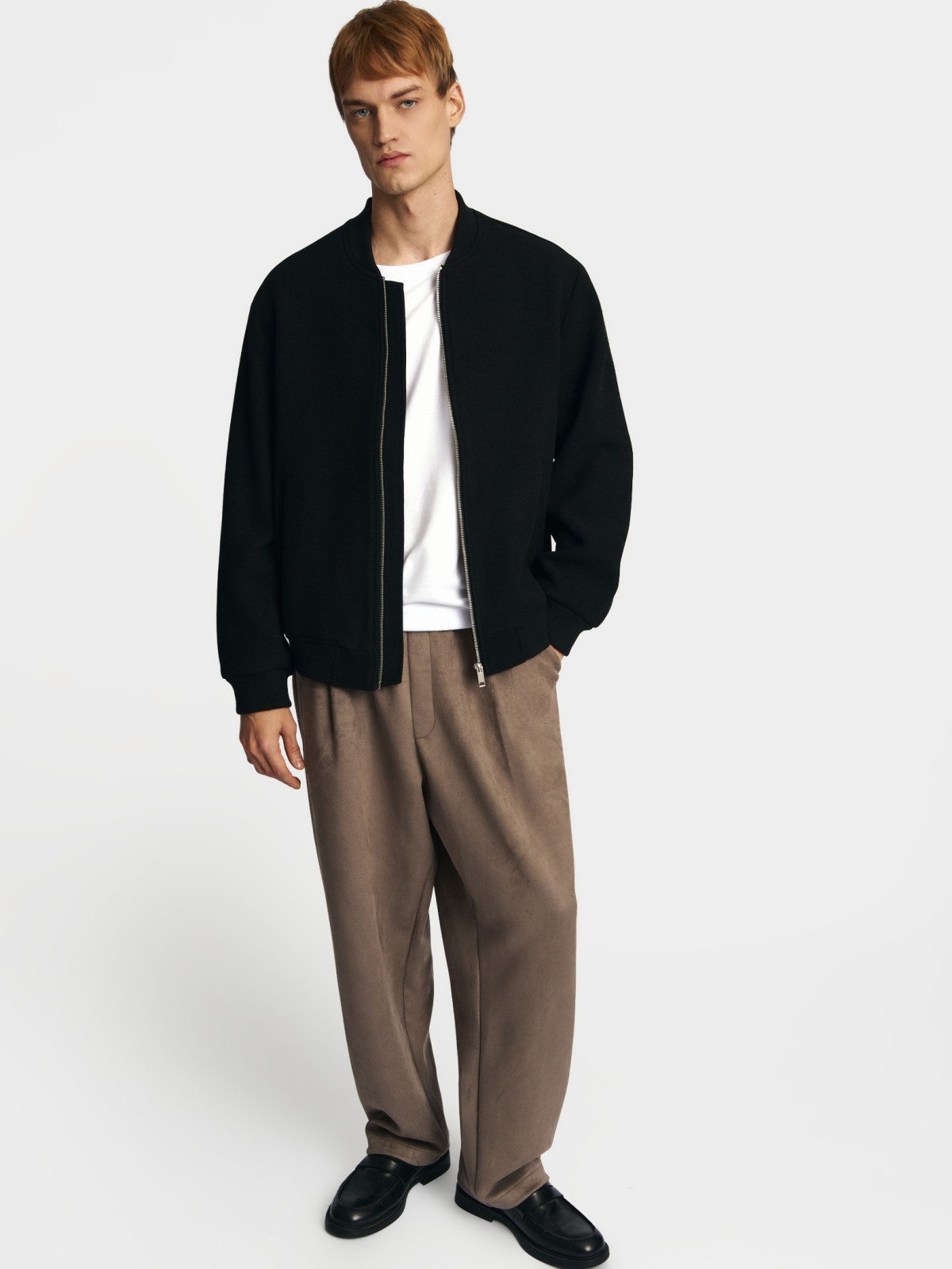 Куртка-бомбер тканевая