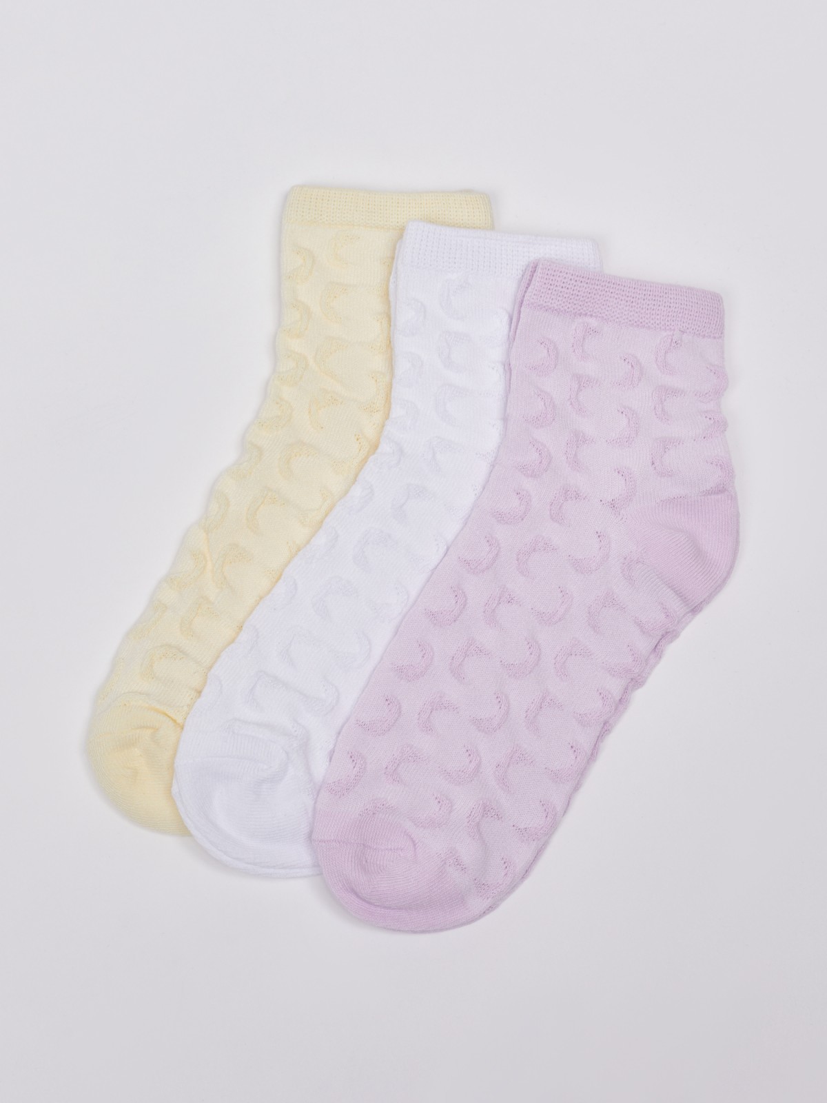 Набор носков (3 шт. в комплекте) zolla разноцветного цвета