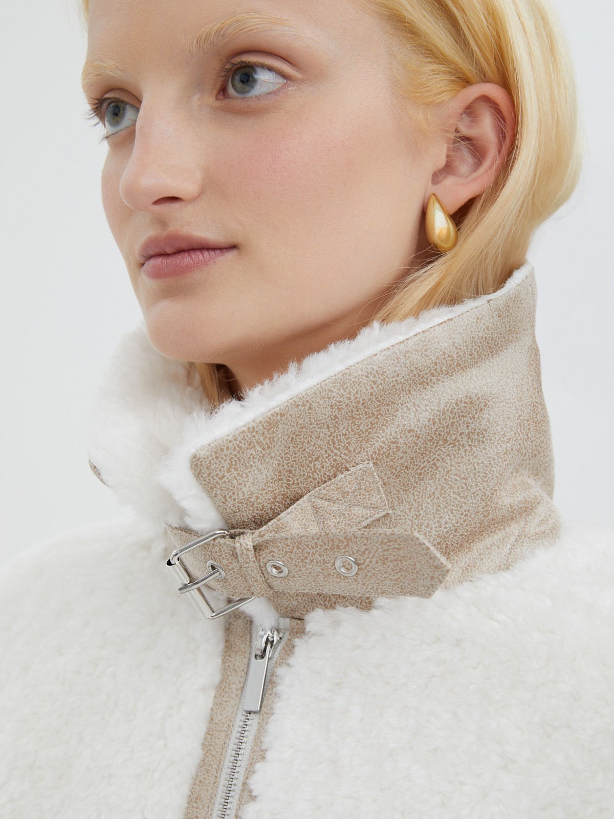 Тёплая дублёнка из экомеха