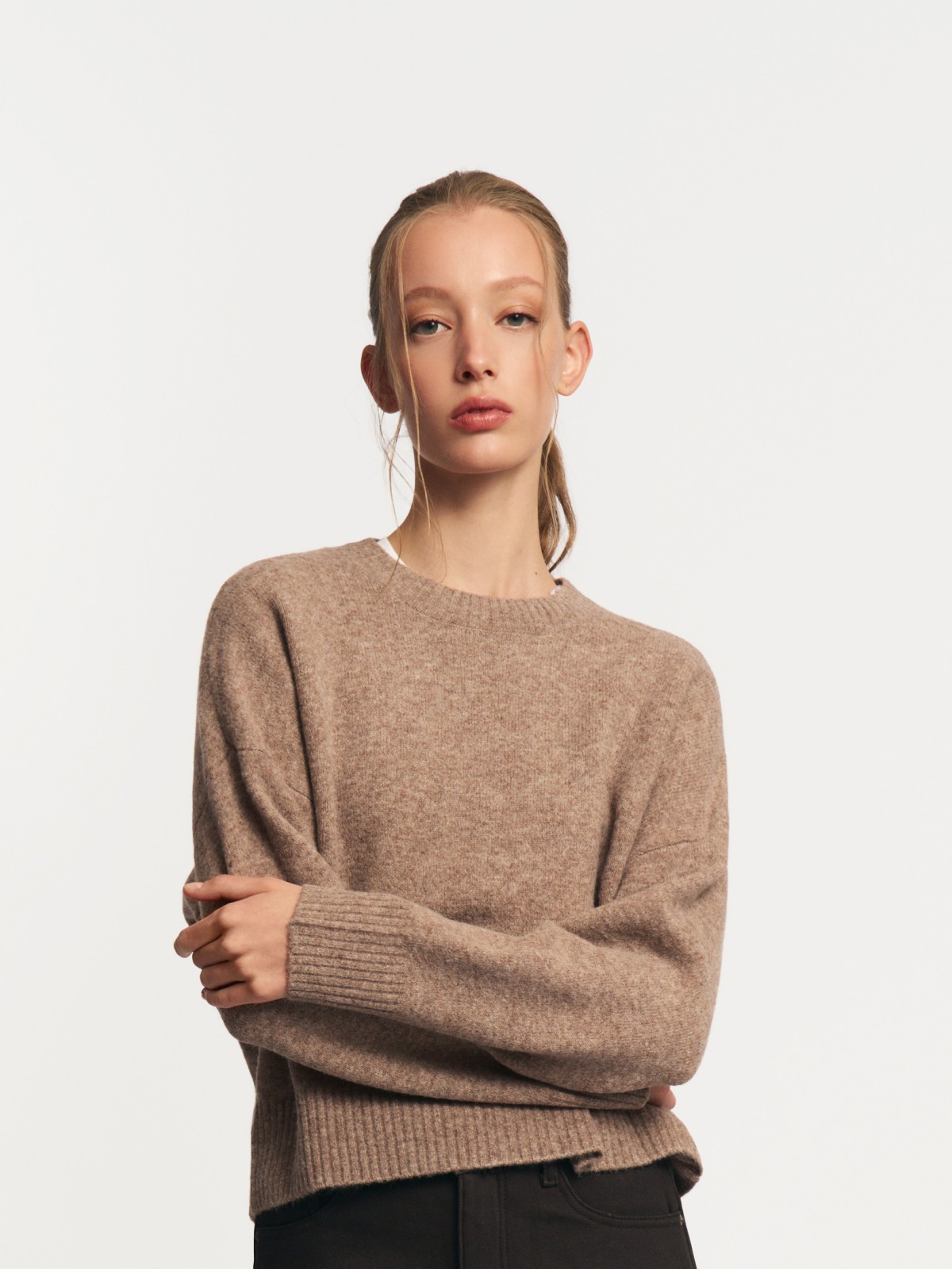 Вязаный джемпер с шерстью