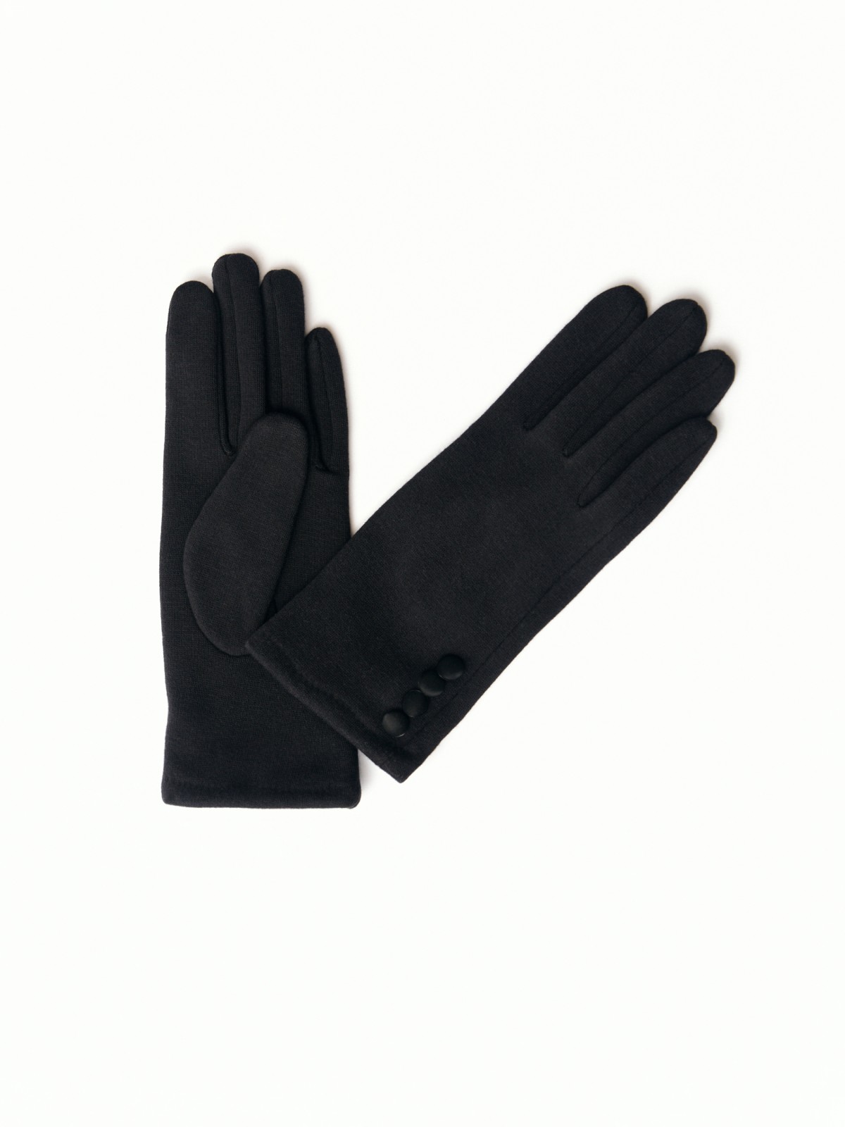 Утеплённые перчатки с начёсом