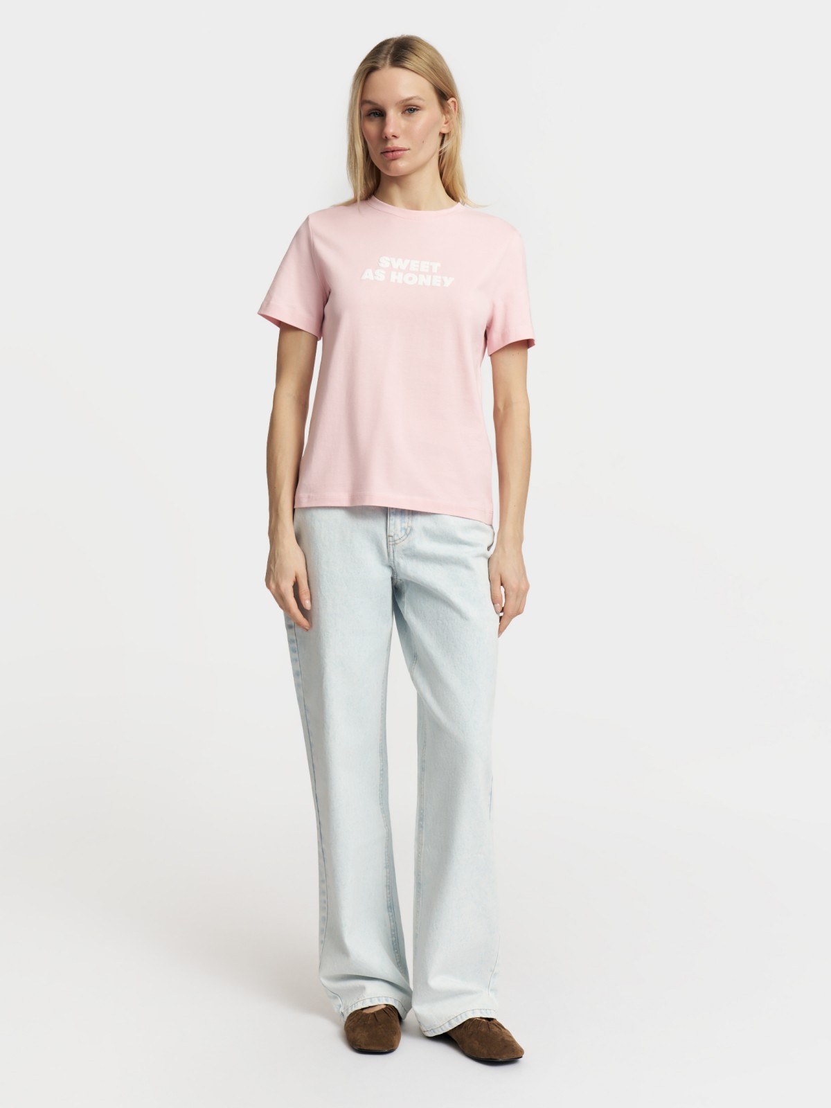 Футболка из хлопка с надписью