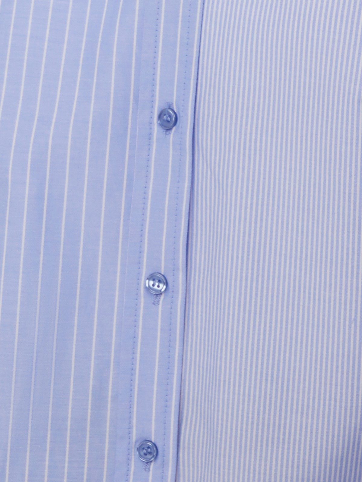 Рубашка оверсайз силуэта с узором в полоску zolla 024131159342, цвет светло-голубой, размер XS - фото 5
