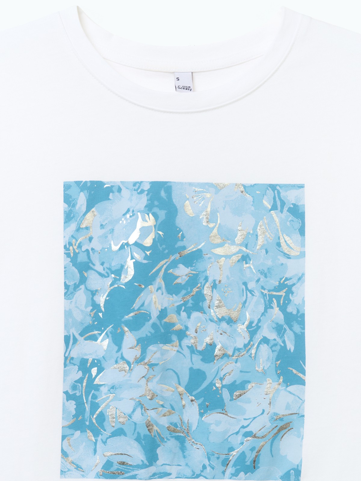 Футболка из хлопка с принтом