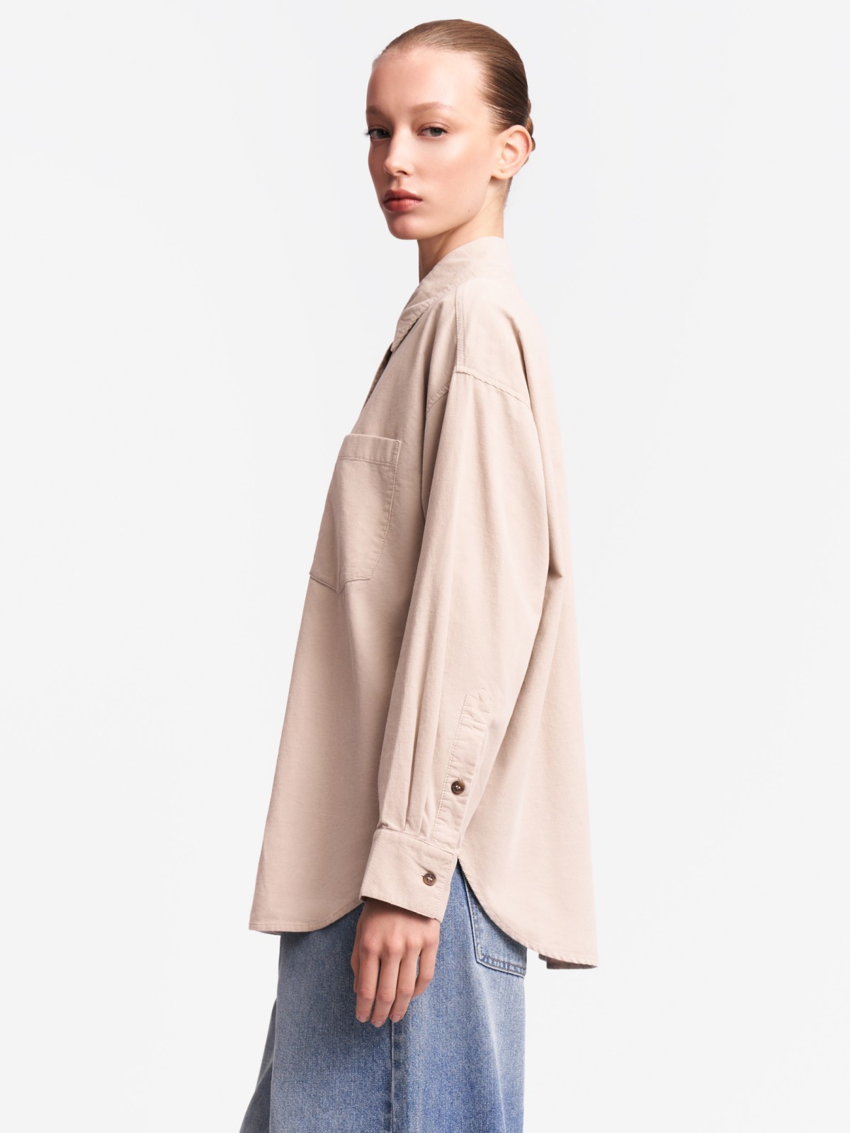 Вельветовая рубашка из хлопка