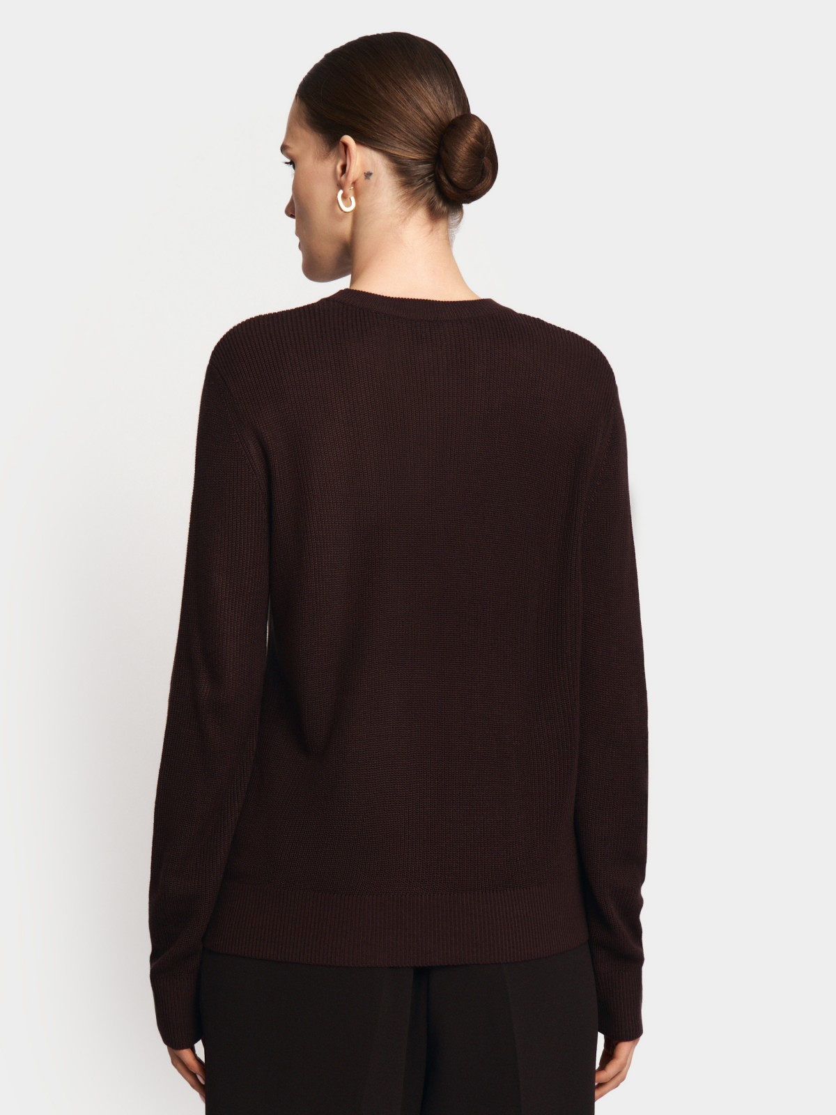 Вязаный джемпер с длинным рукавом