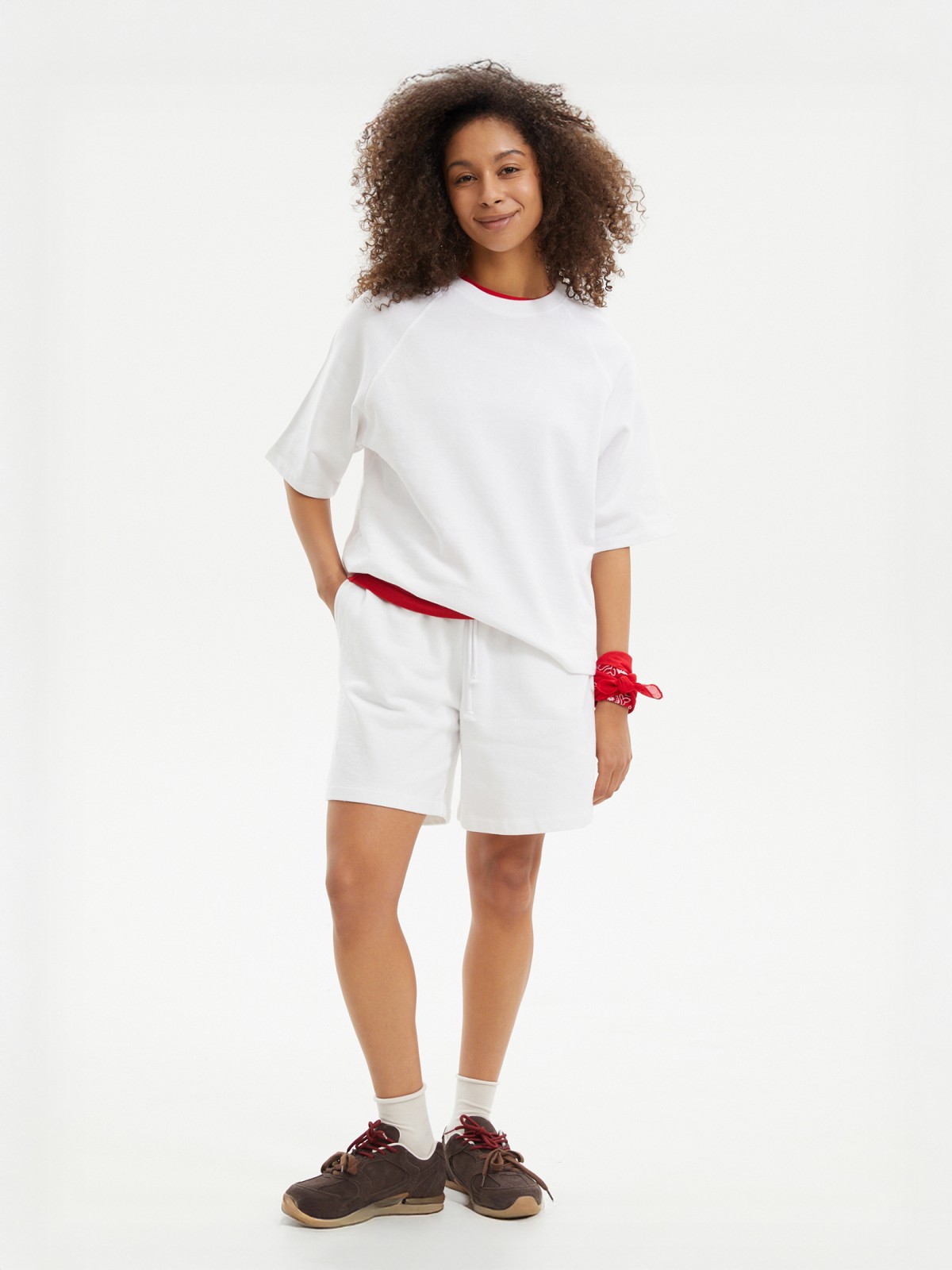 Футболка оверсайз с рукавом реглан