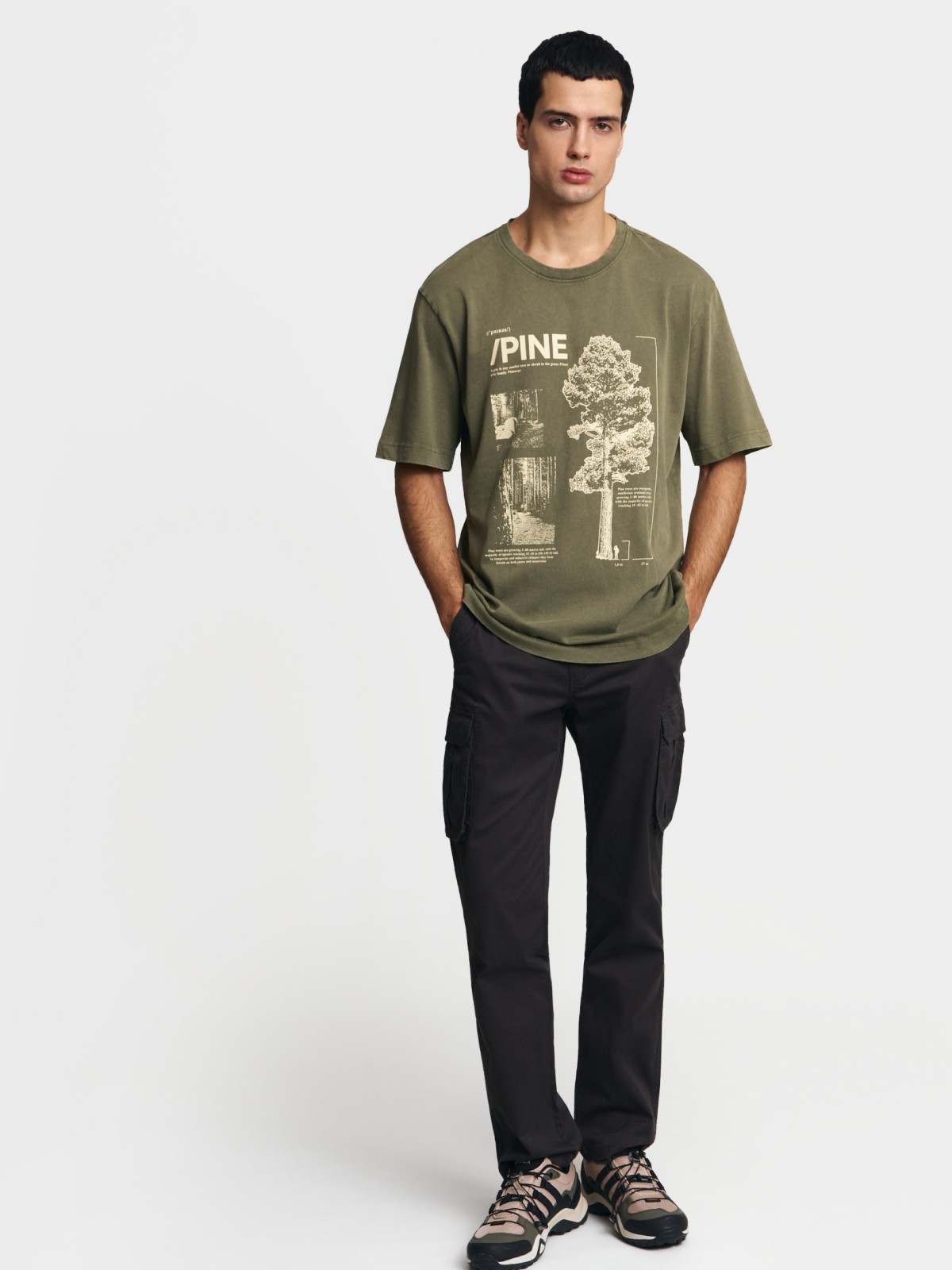 Футболка из хлопка с принтом