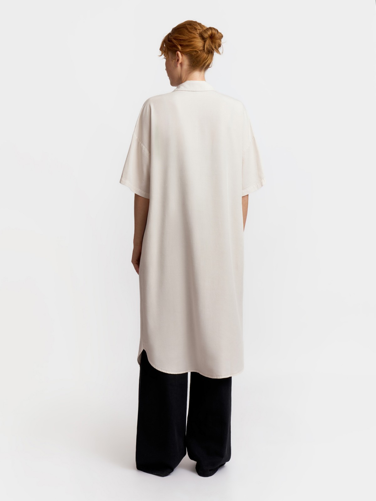 Платье-рубашка миди