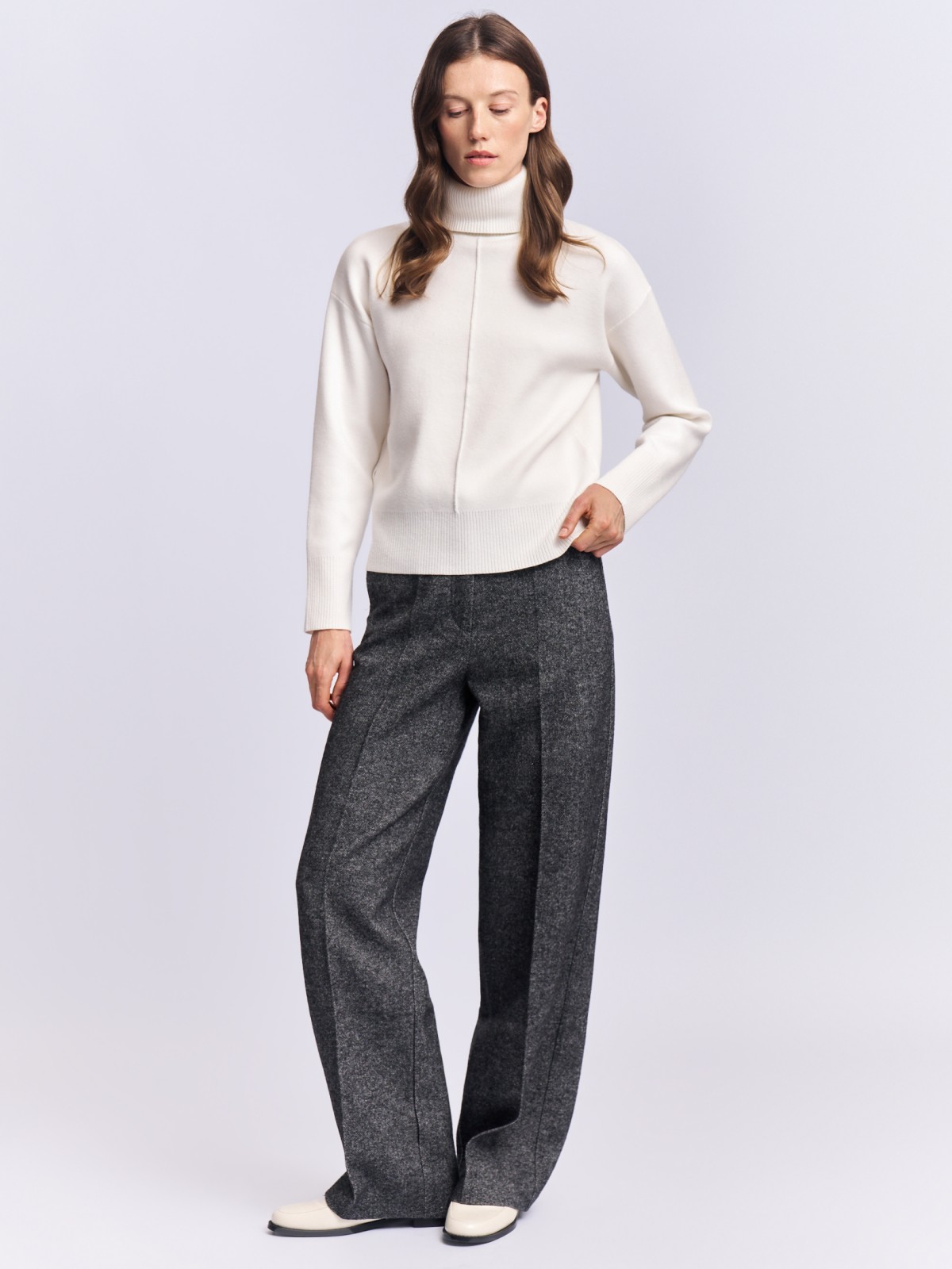 Прямые брюки со стрелками