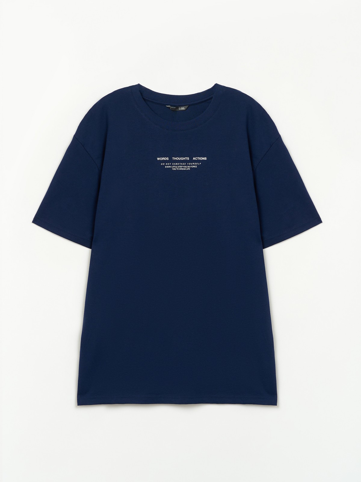 Футболка из хлопка с надписью