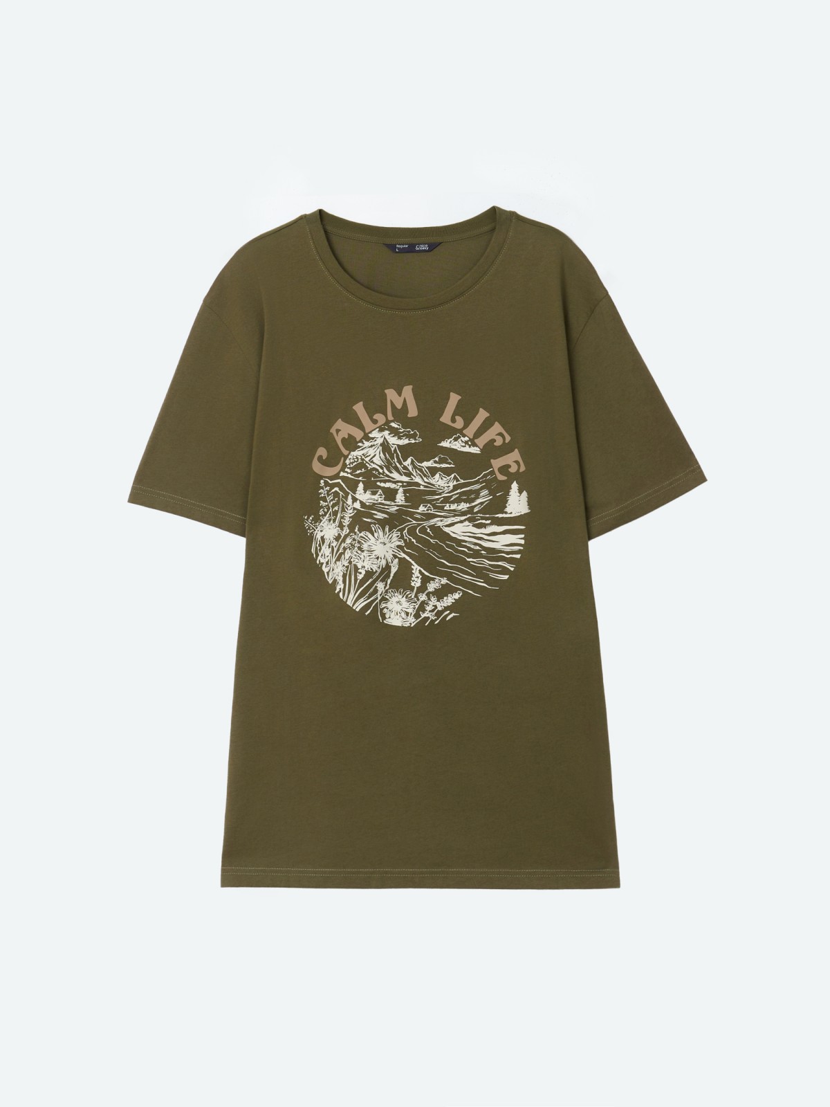 Футболка из хлопка с принтом