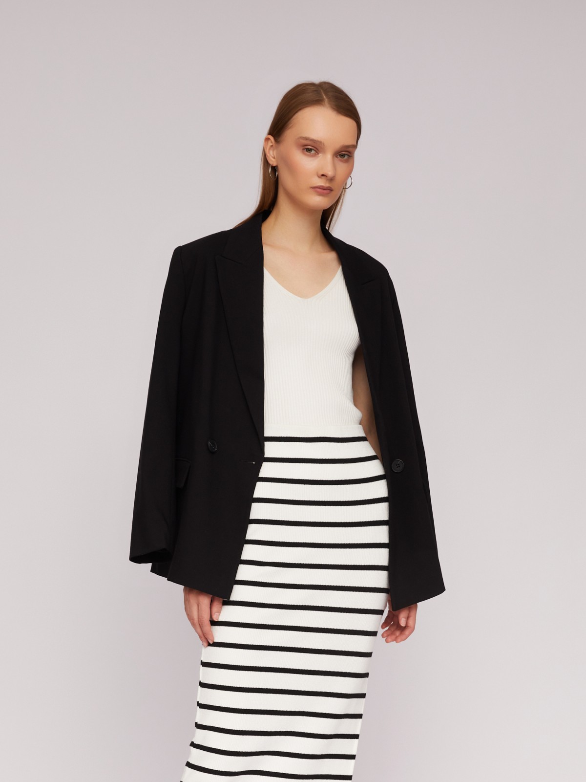 Трикотажный топ без рукавов