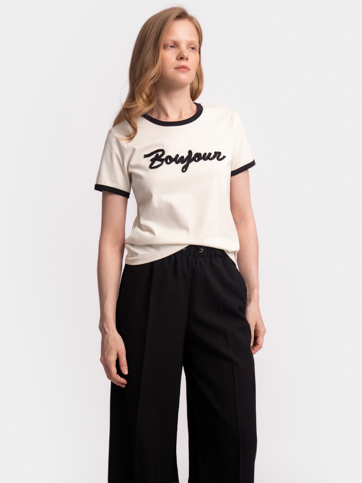 Футболка из хлопка с надписью