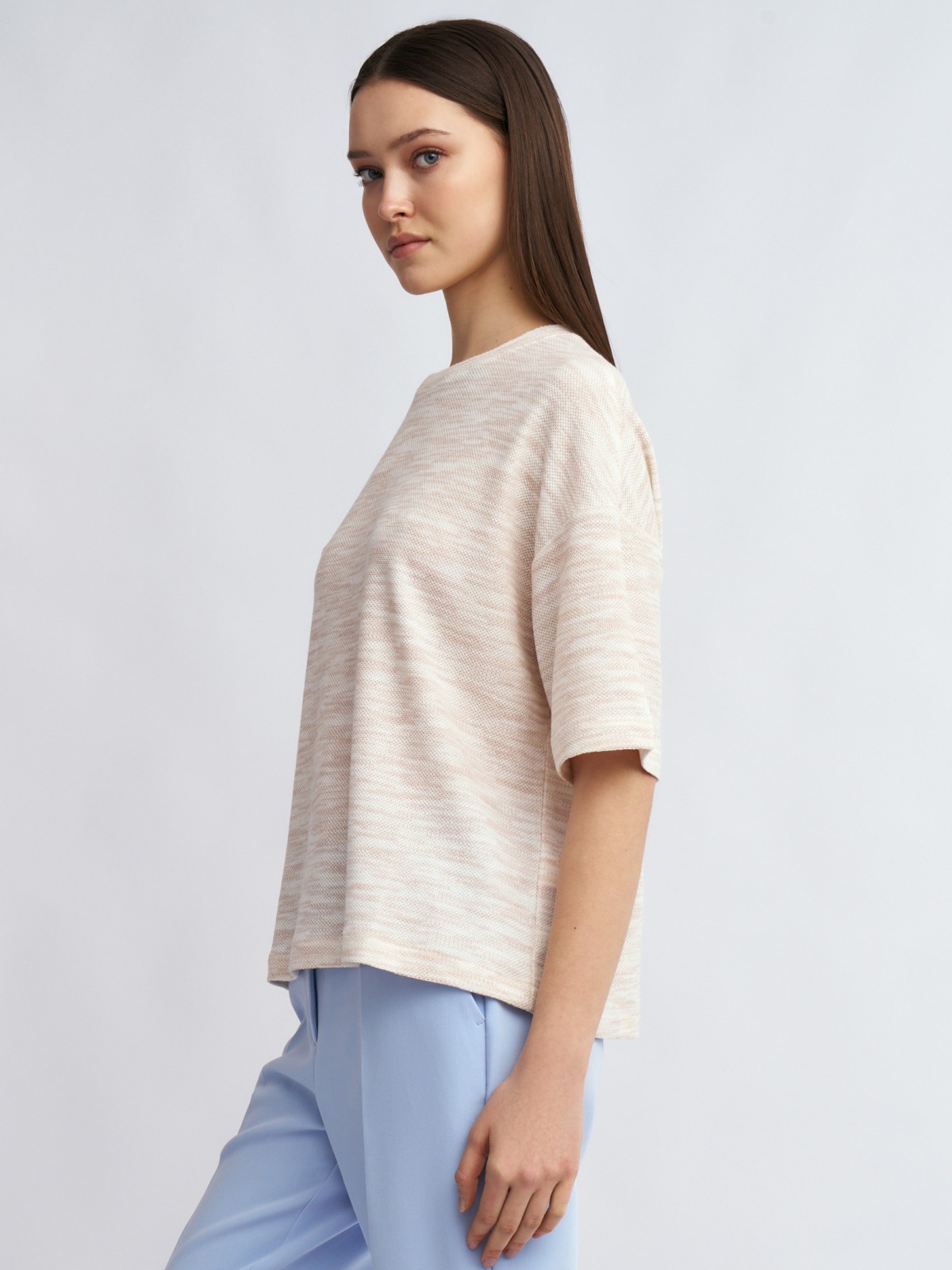 Футболка из вязаного трикотажа