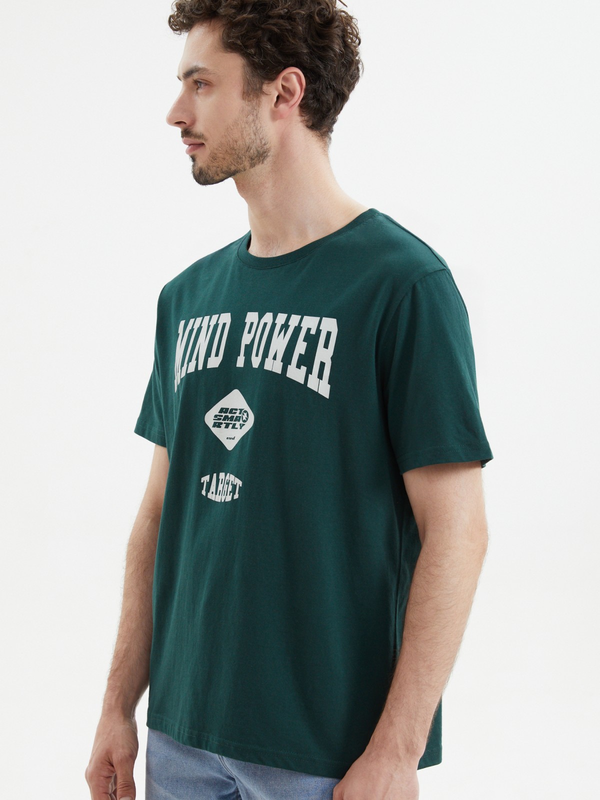 Футболка из хлопка с надписью