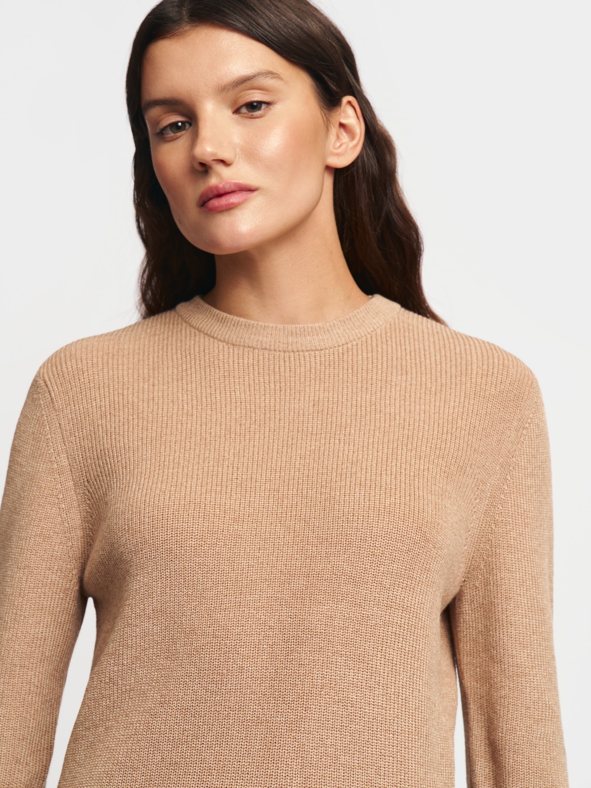 Вязаный джемпер с длинным рукавом