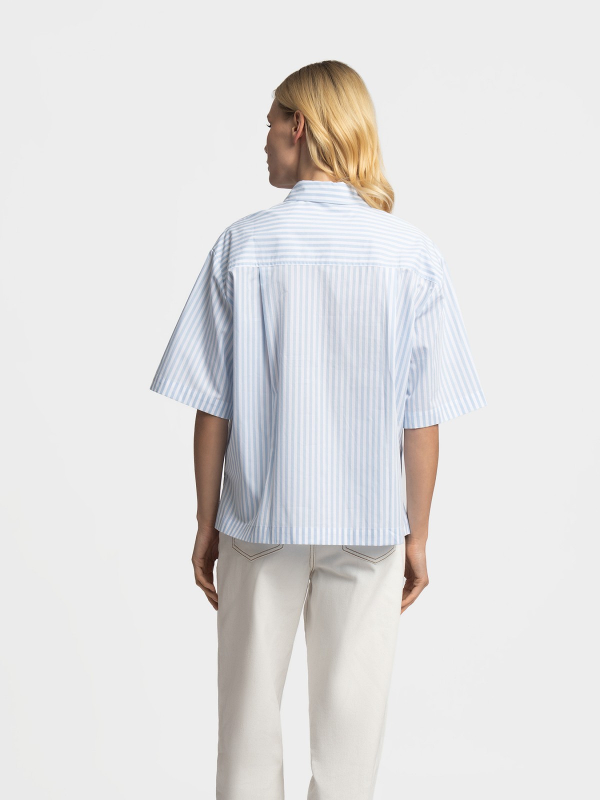 Рубашка из хлопка с коротким рукавом