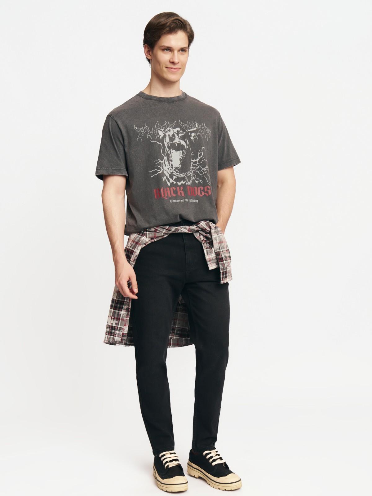 Футболка из хлопка с принтом