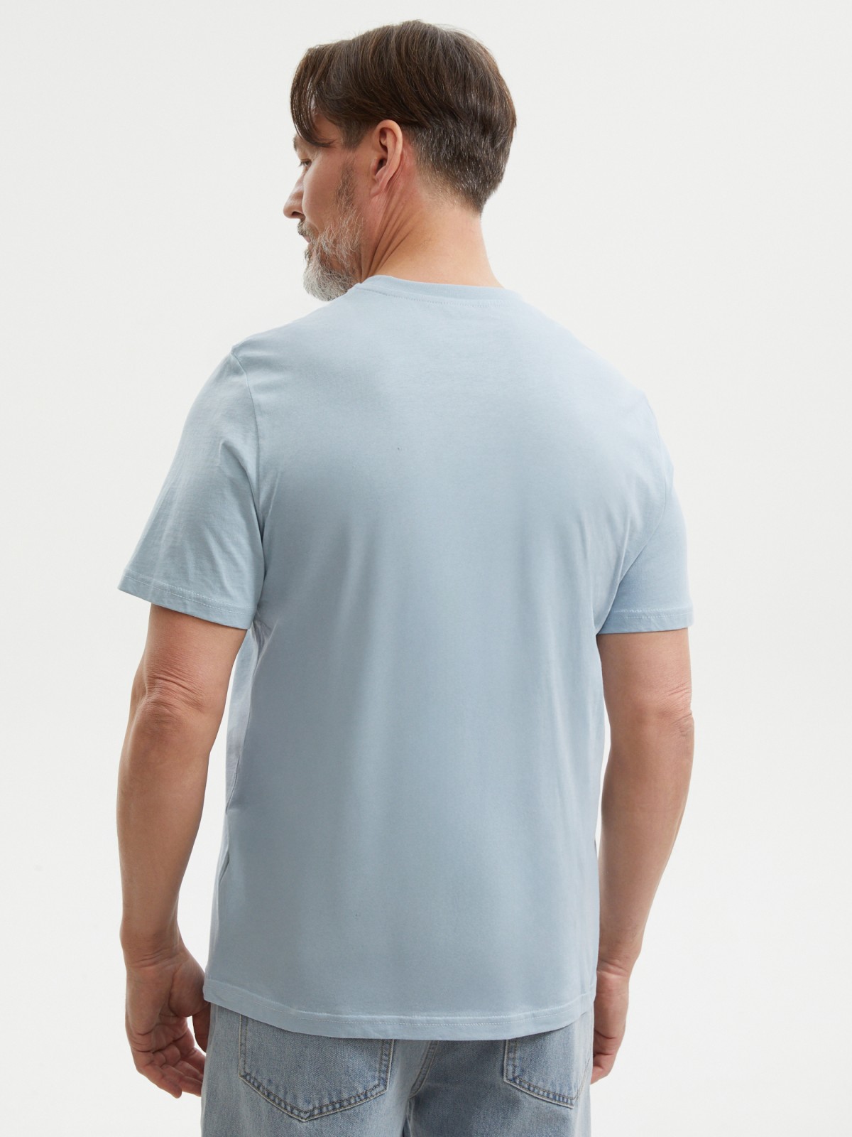 Футболка из хлопка с принтом