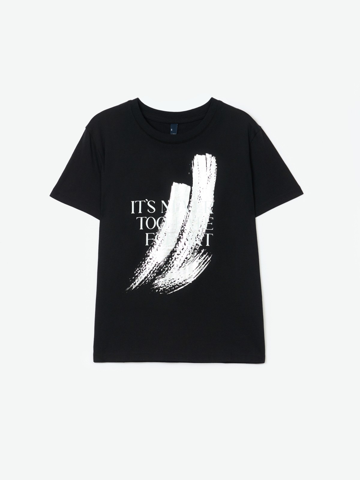 Футболка из хлопка с надписью