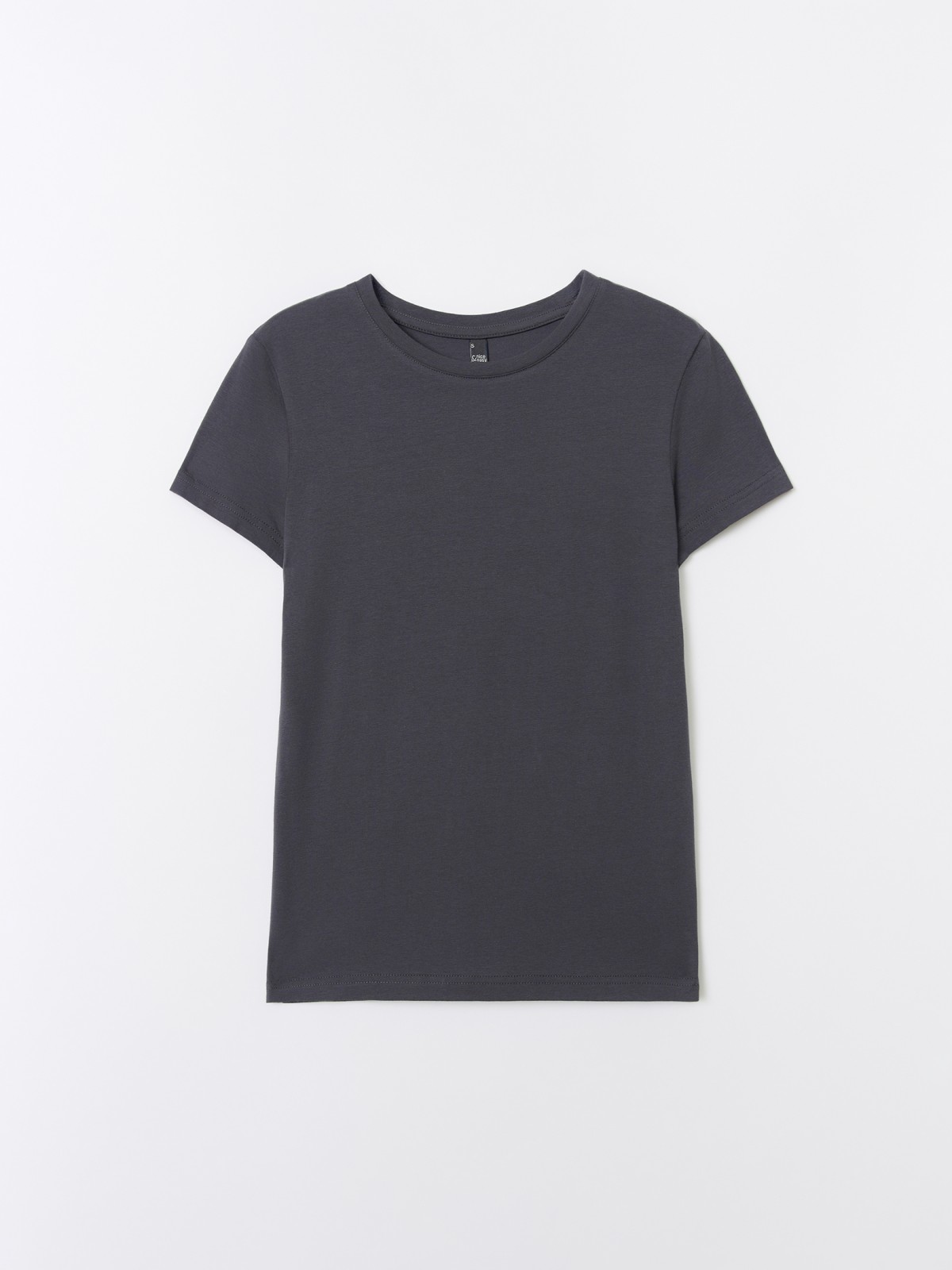 Футболка из хлопка однотонная