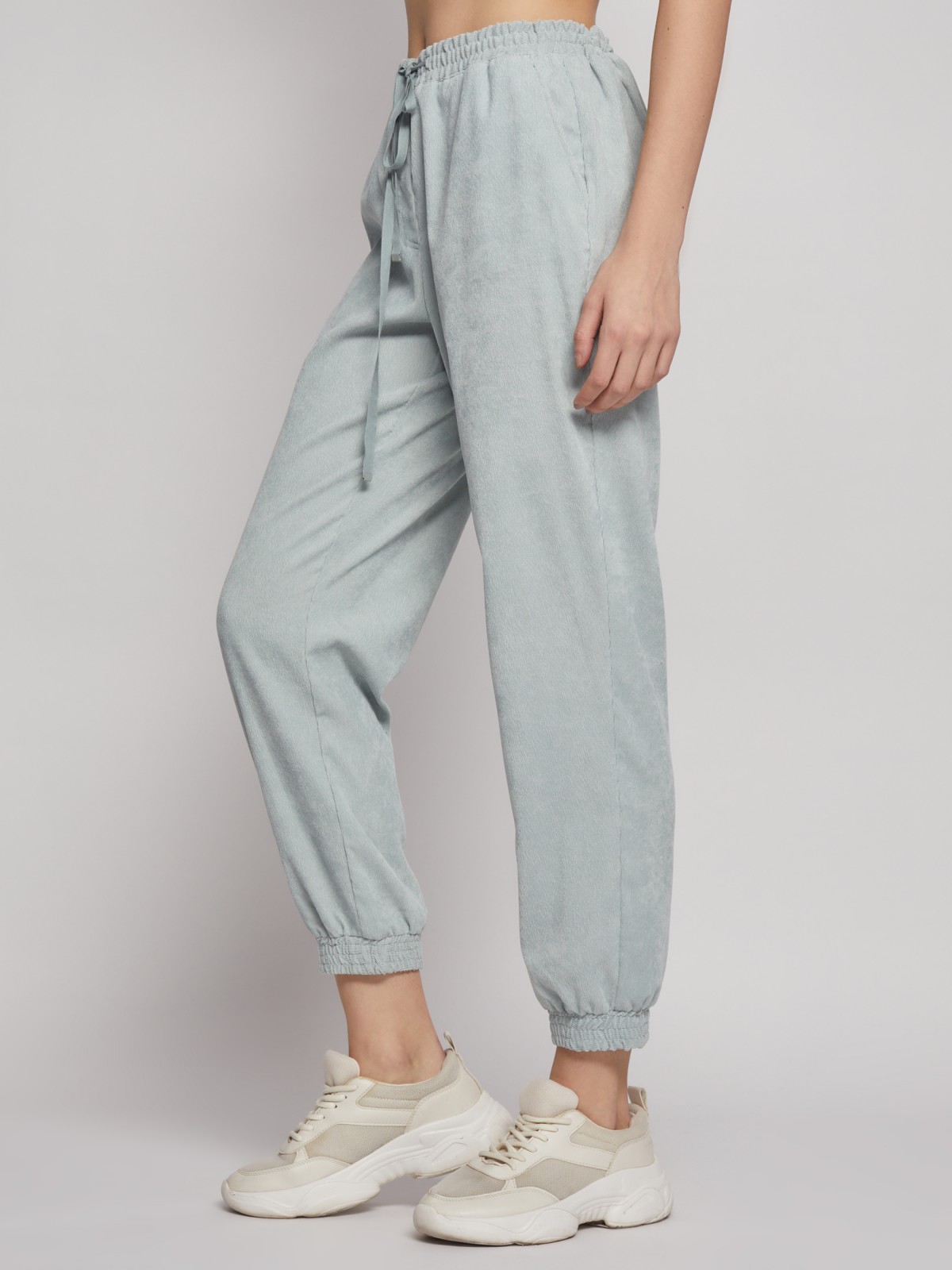 Вельветовые брюки-джоггеры