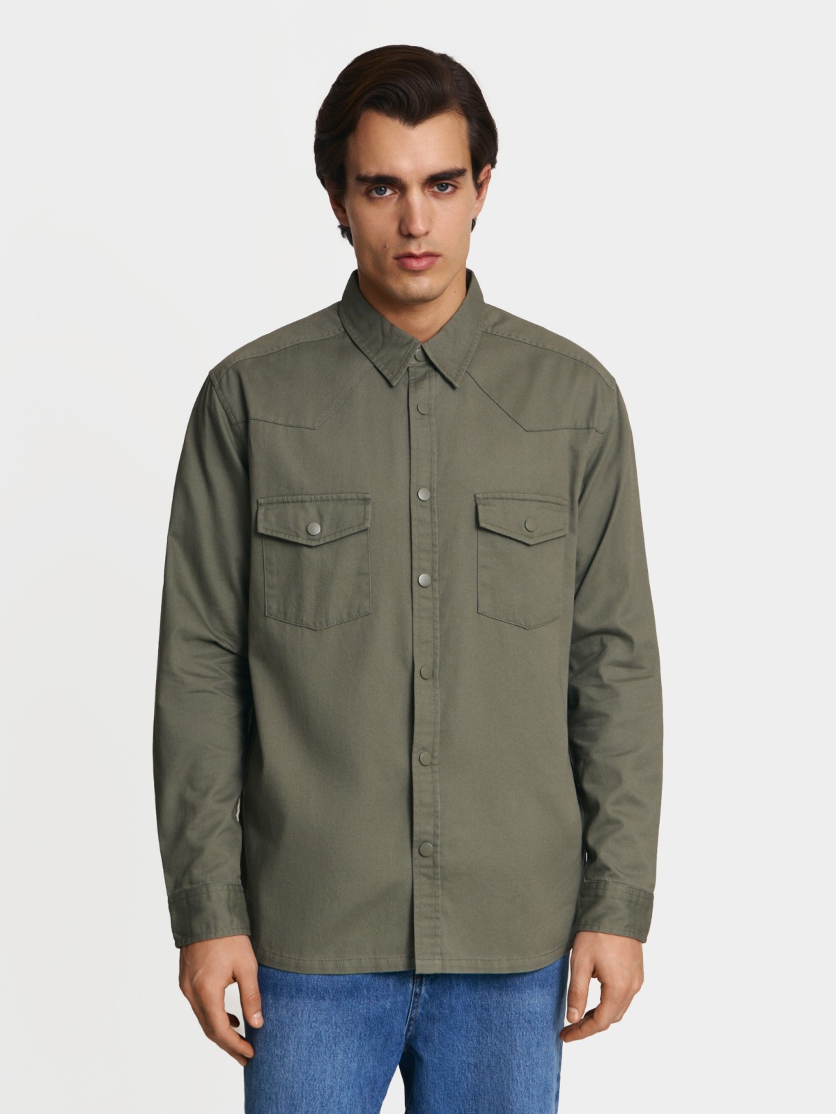 Куртка-рубашка из хлопка
