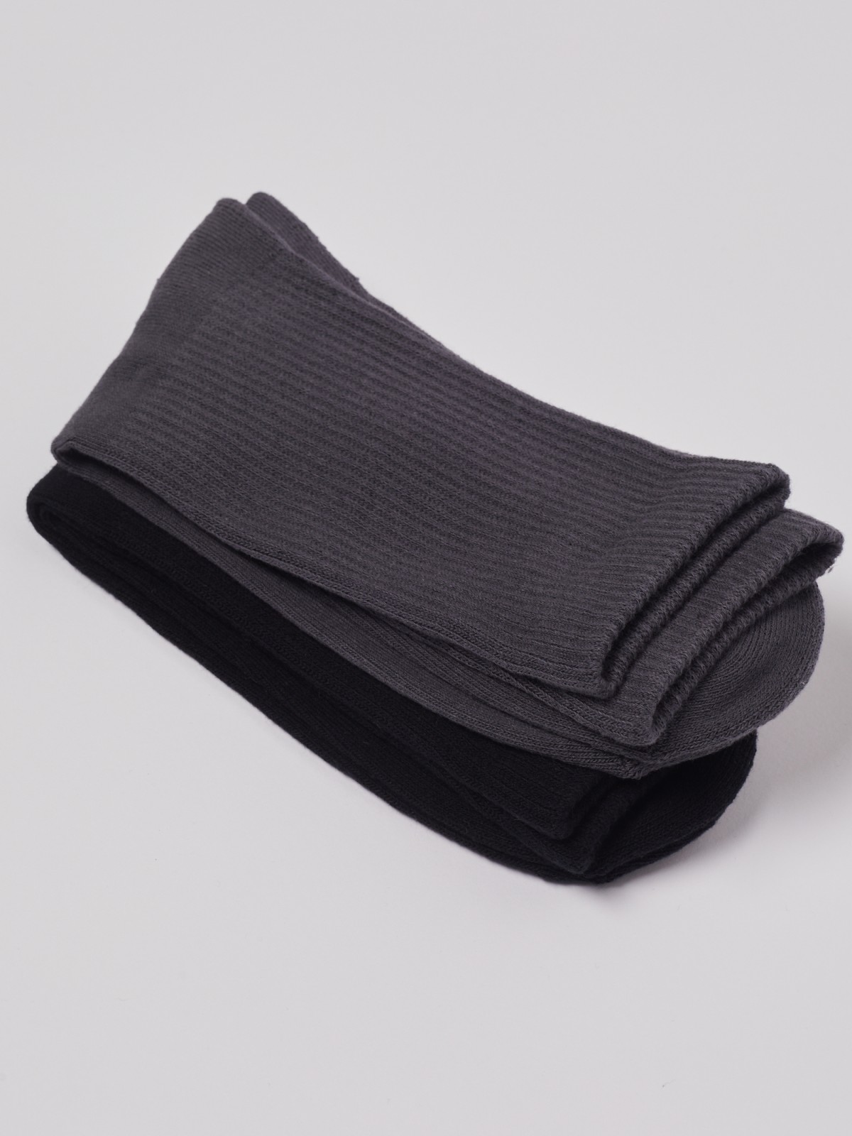 Набор высоких носков (2 пары в комплекте) zolla 01233995P015, цвет черный, размер 25-27 - фото 3