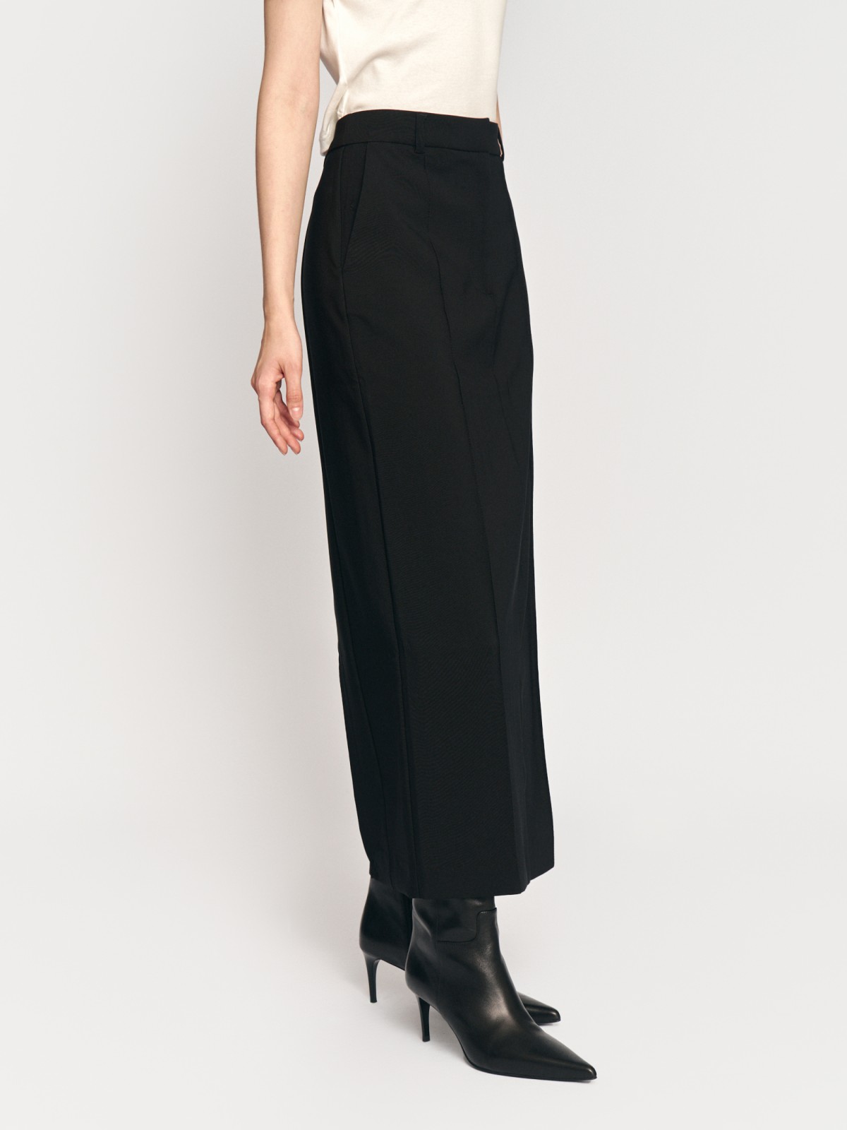 Юбка макси с разрезом