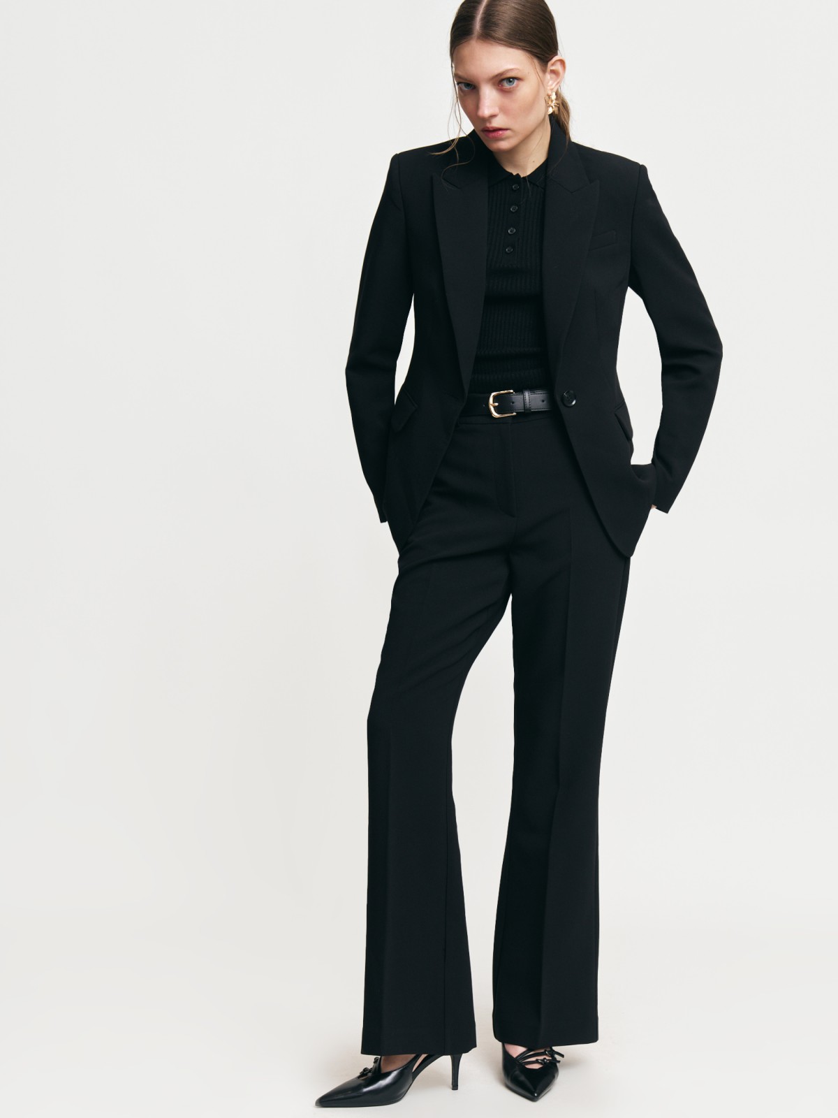 Брюки фасона Bootcut со стрелками