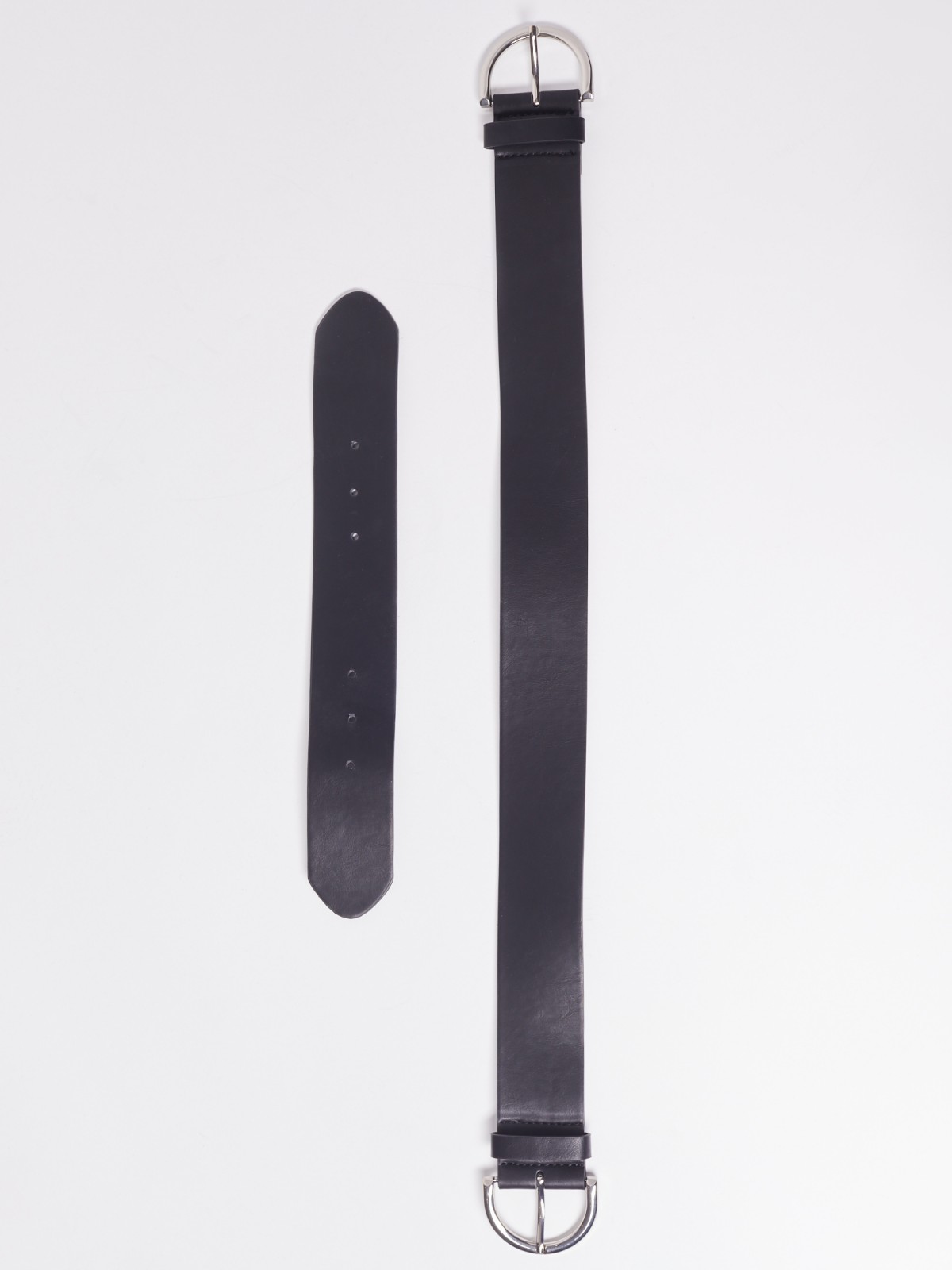 Ремень с двойной застёжкой zolla 02211936J055, цвет черный, размер S - фото 2