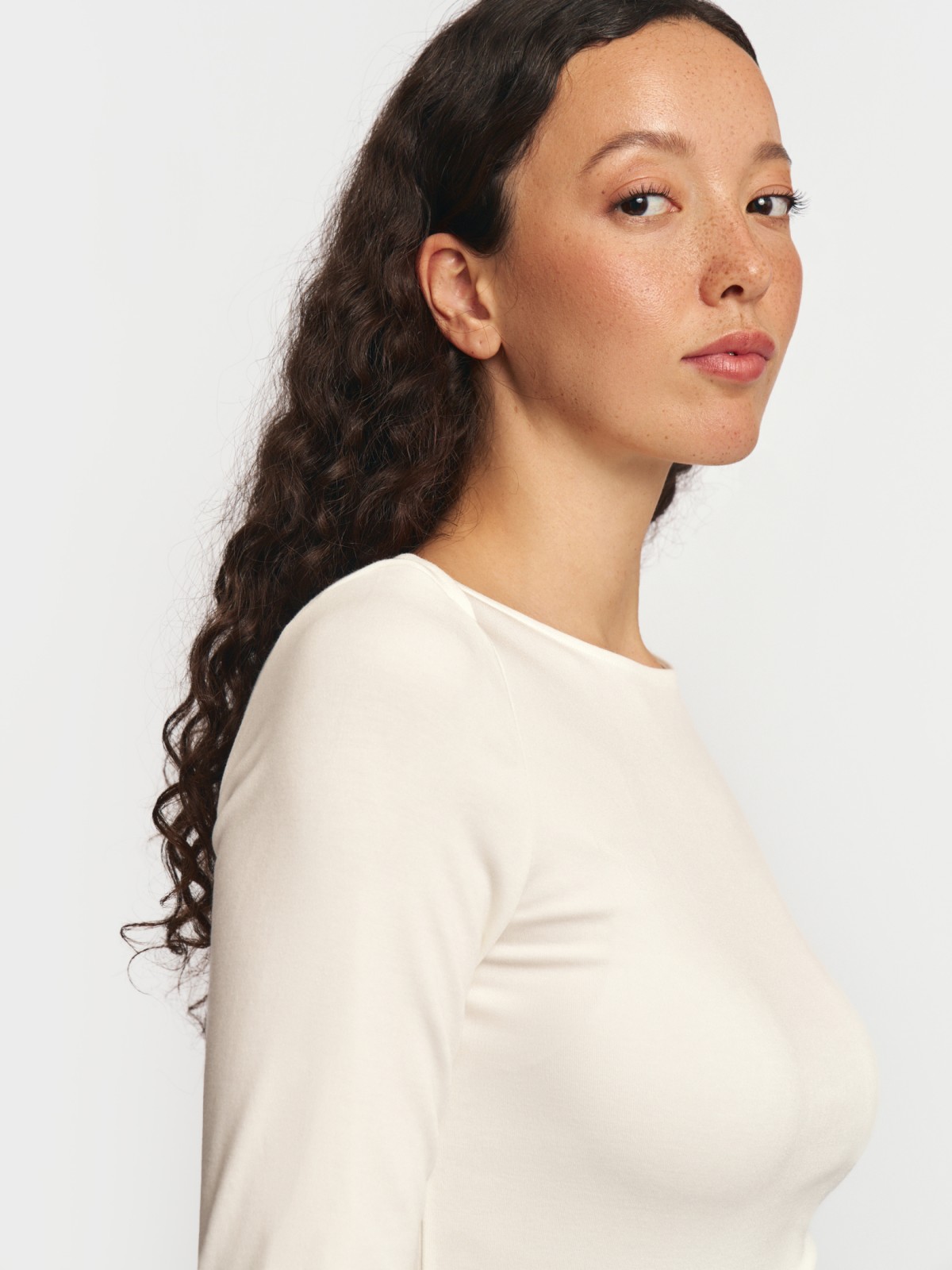 Трикотажный лонгслив из вискозы