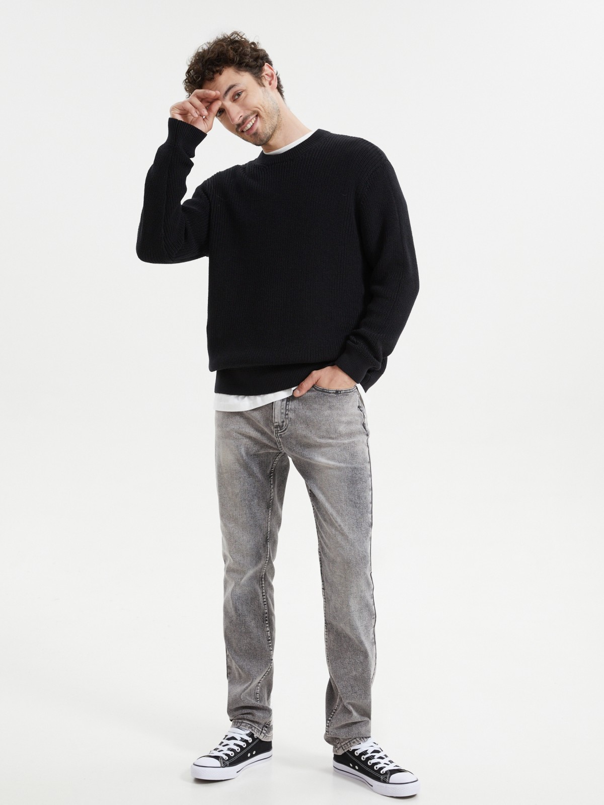 Утеплённые джинсы Slim с начёсом