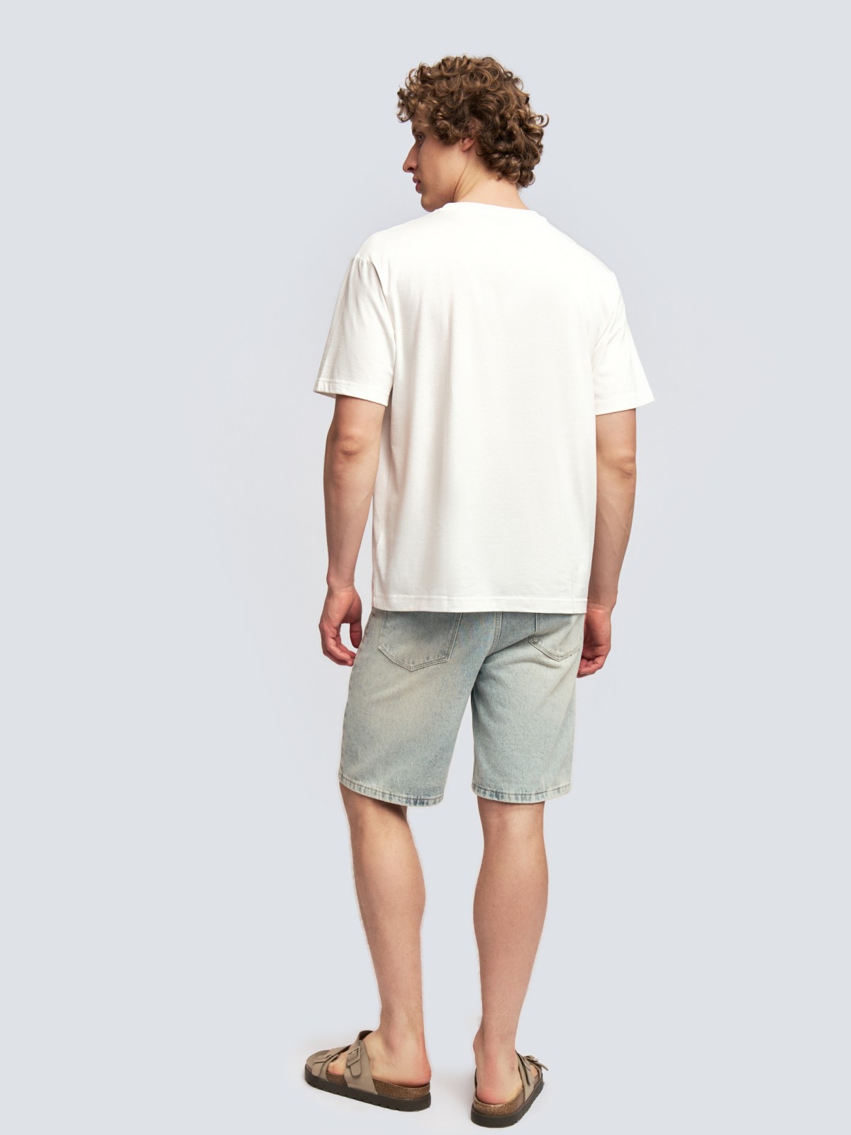 Футболка из хлопка с принтом-надписью