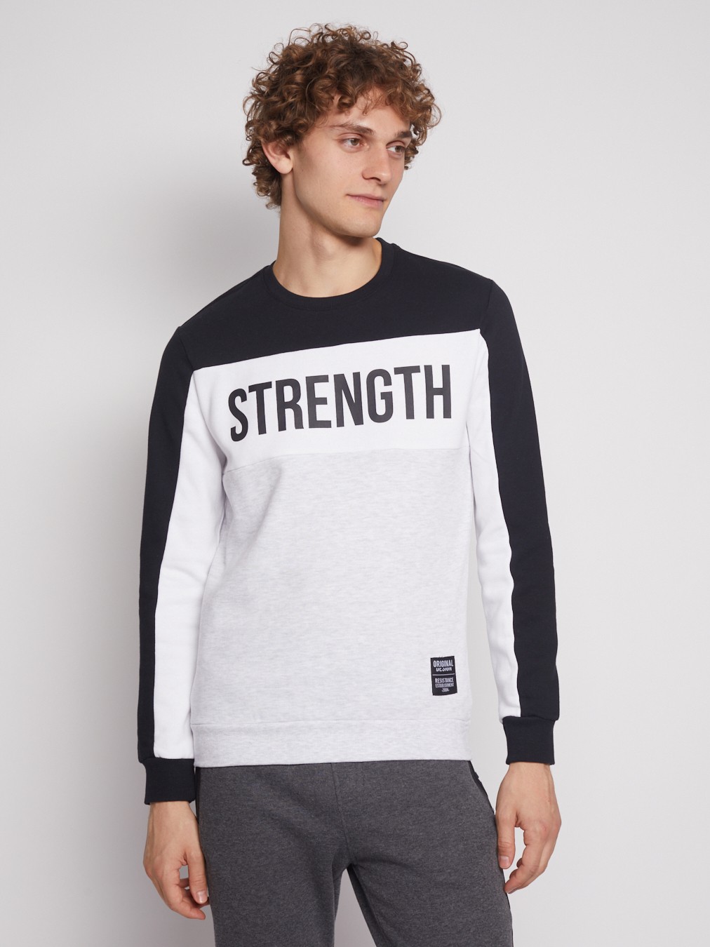 Свитшот с принтом-надписью