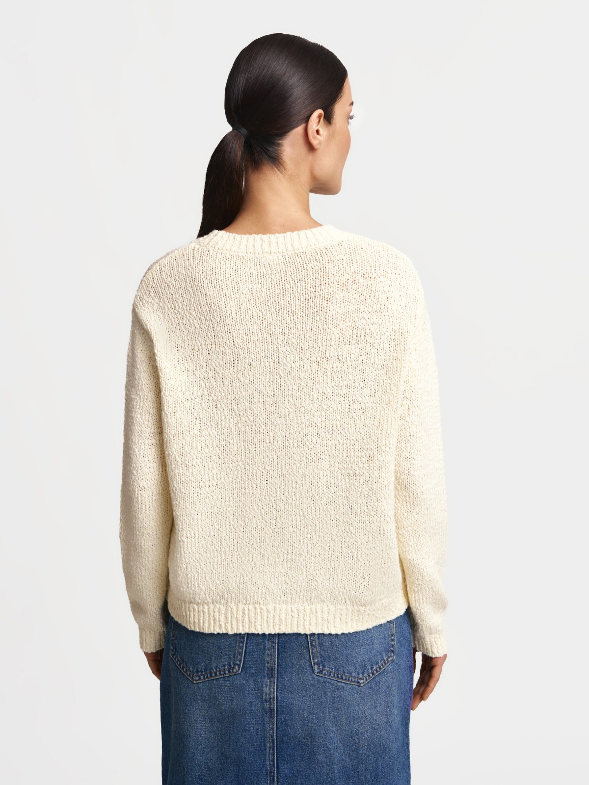 Вязаный джемпер с длинным рукавом