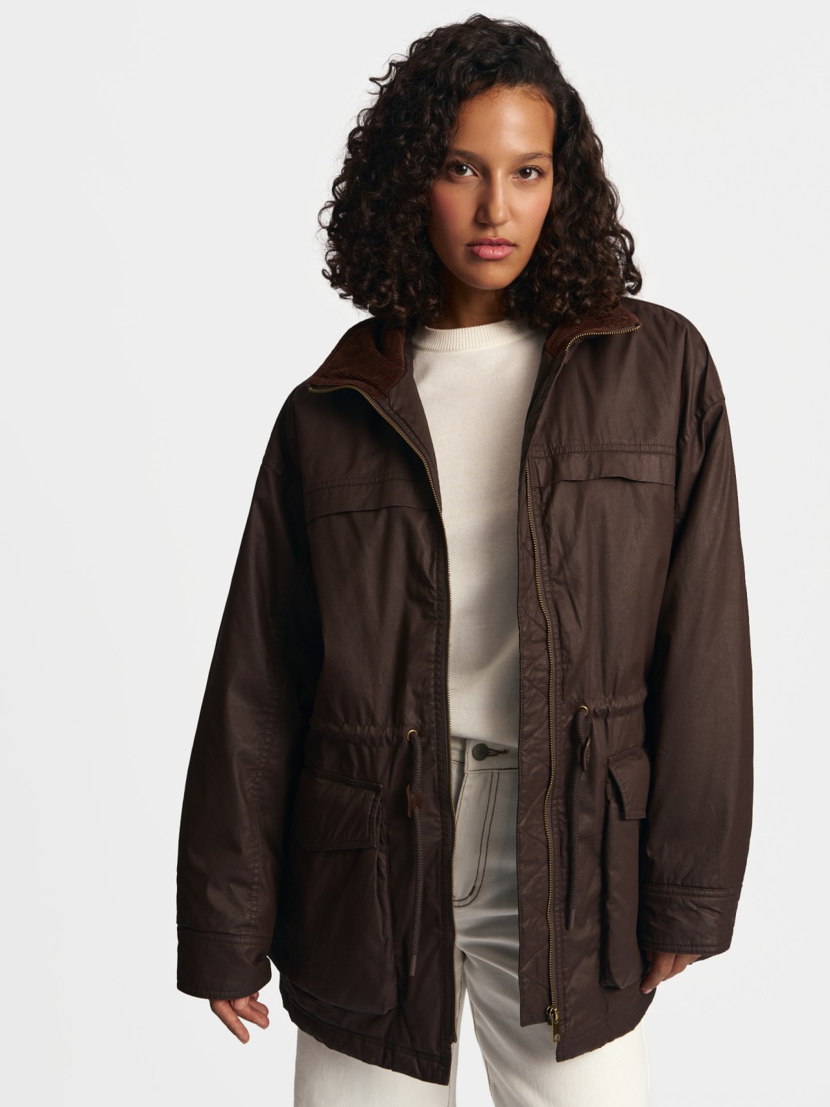 Куртка-парка на синтепоне с воротником