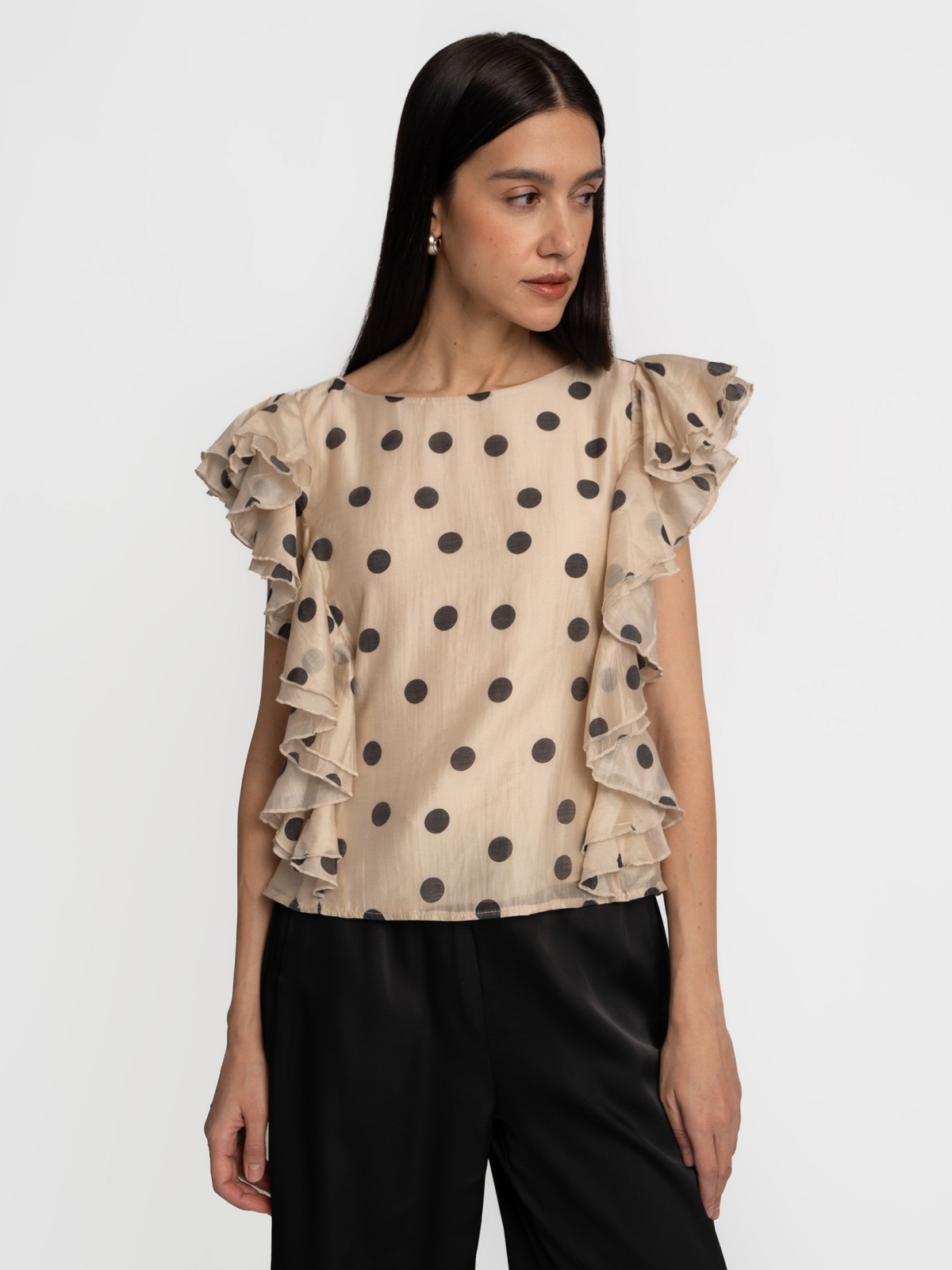 Блузка с короткими рукавами