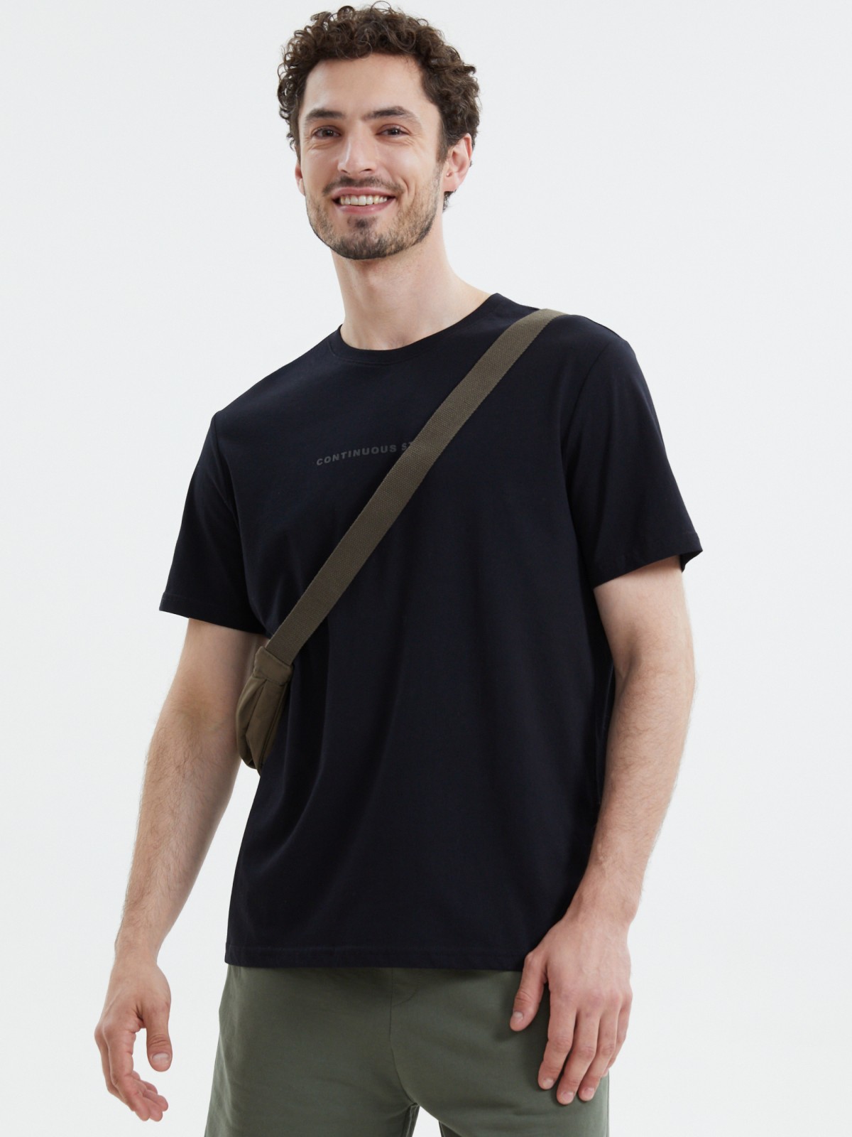 Футболка из хлопка с надписью