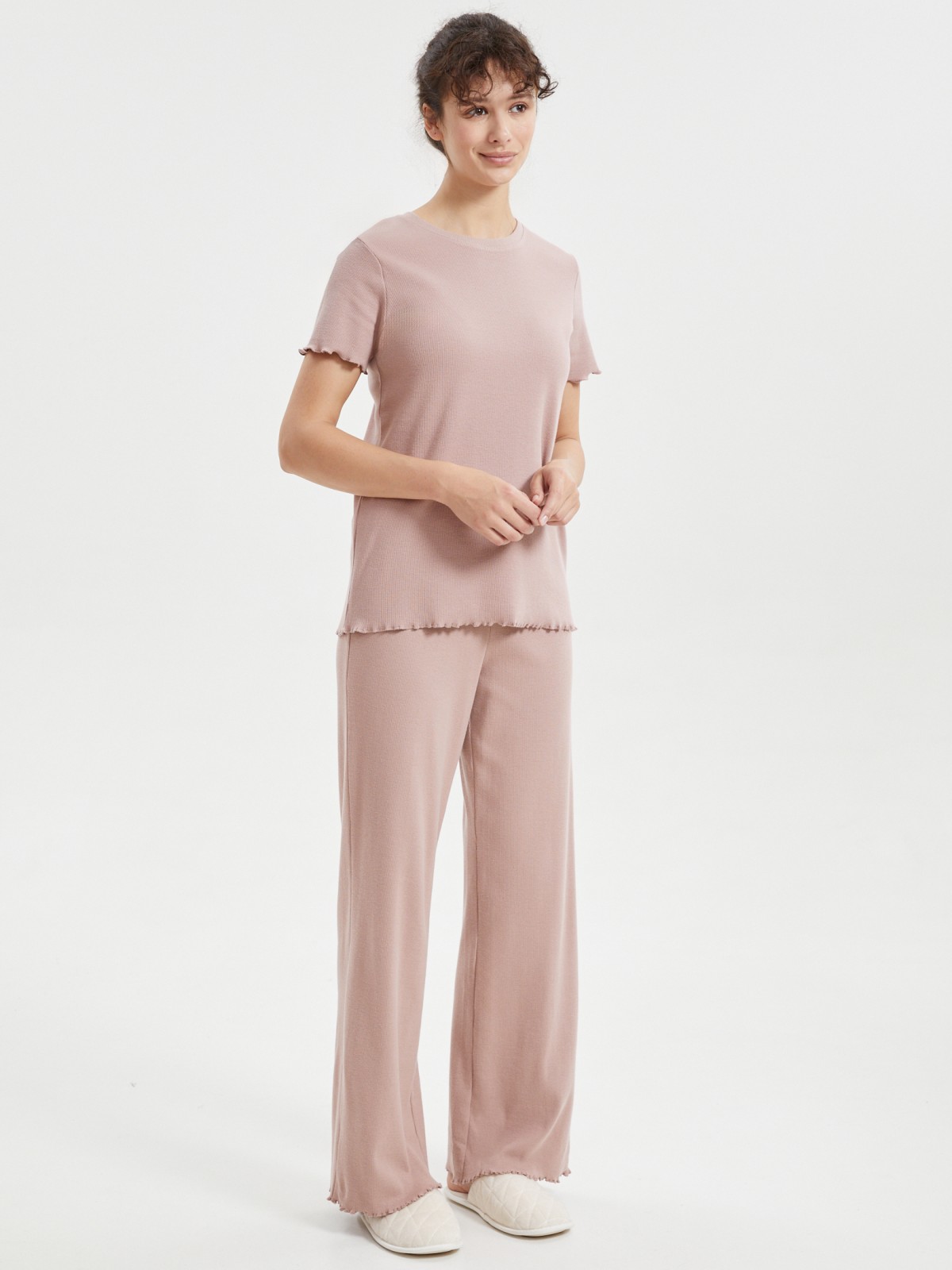 Футболка из хлопка с оборками 799₽