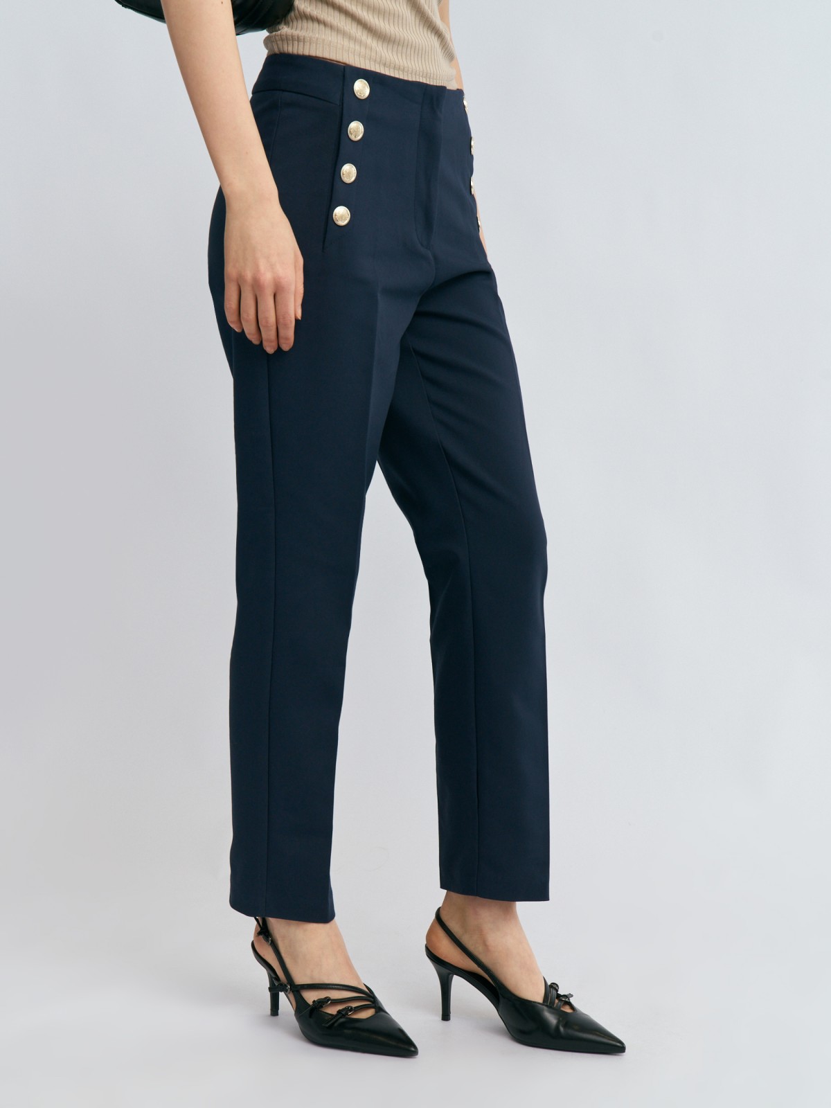 Брюки фасона Slim со стрелками 