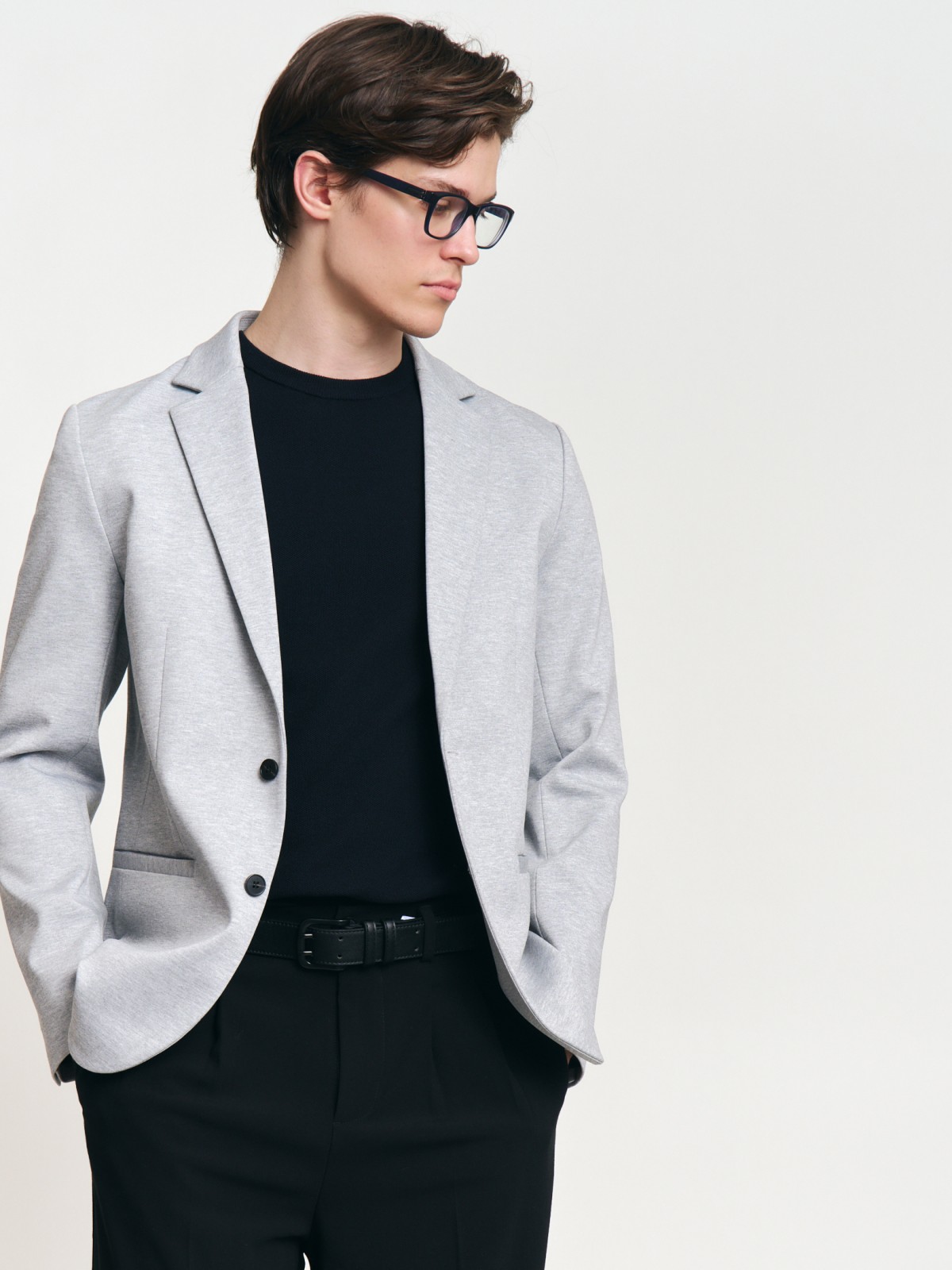 Пиджак однобортный на пуговицах