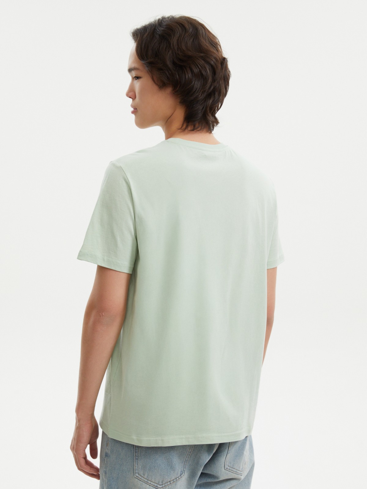 Футболка из хлопка с принтом