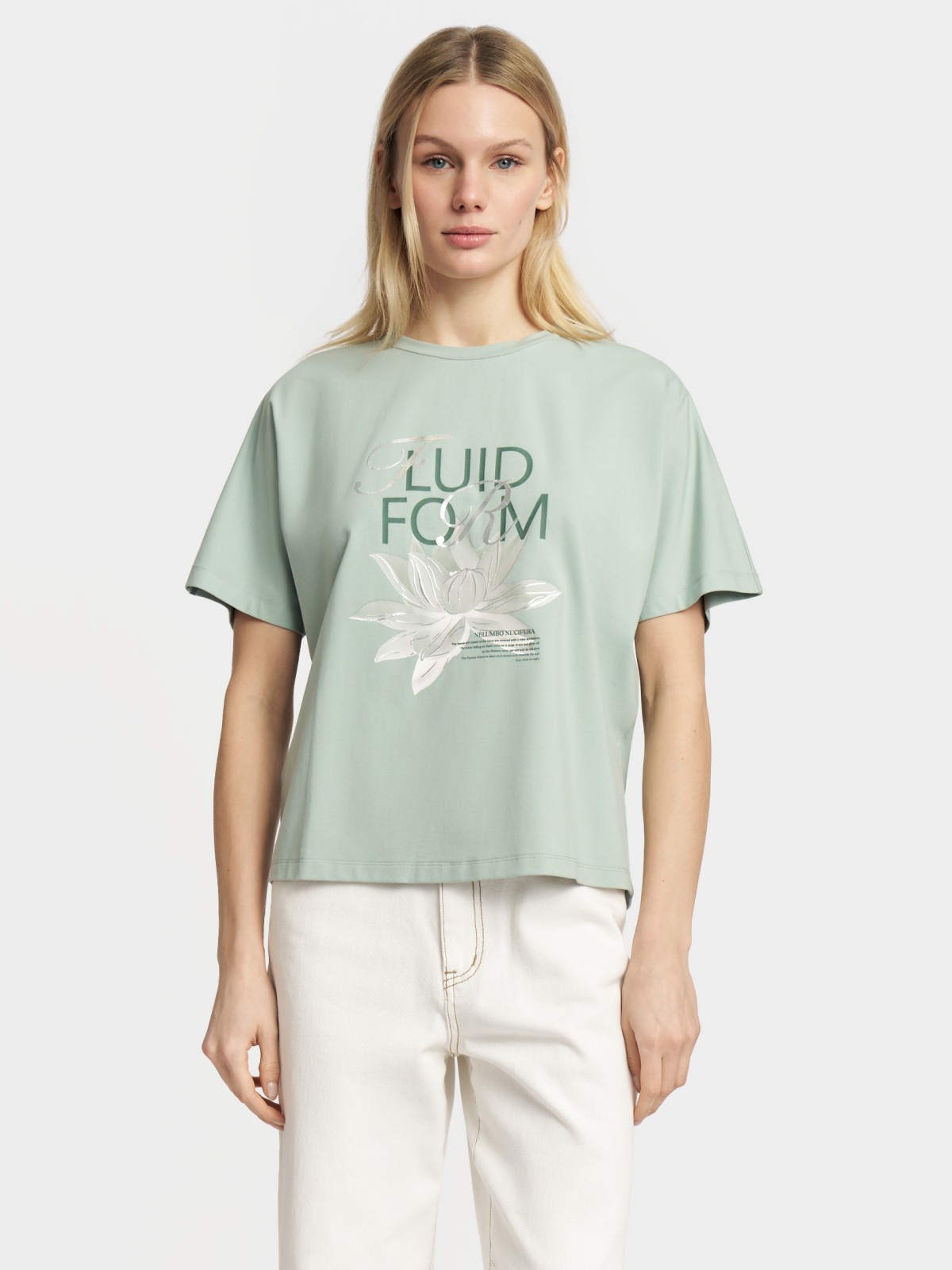 Футболка с коротким рукавом и принтом