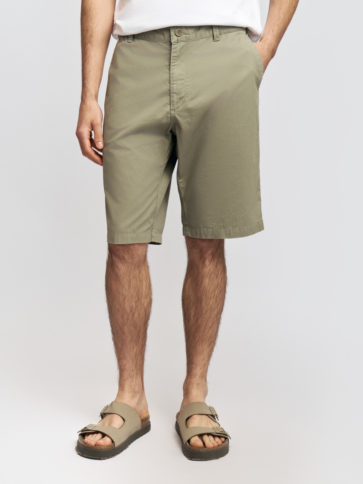 Шорты из хлопка с отворотами