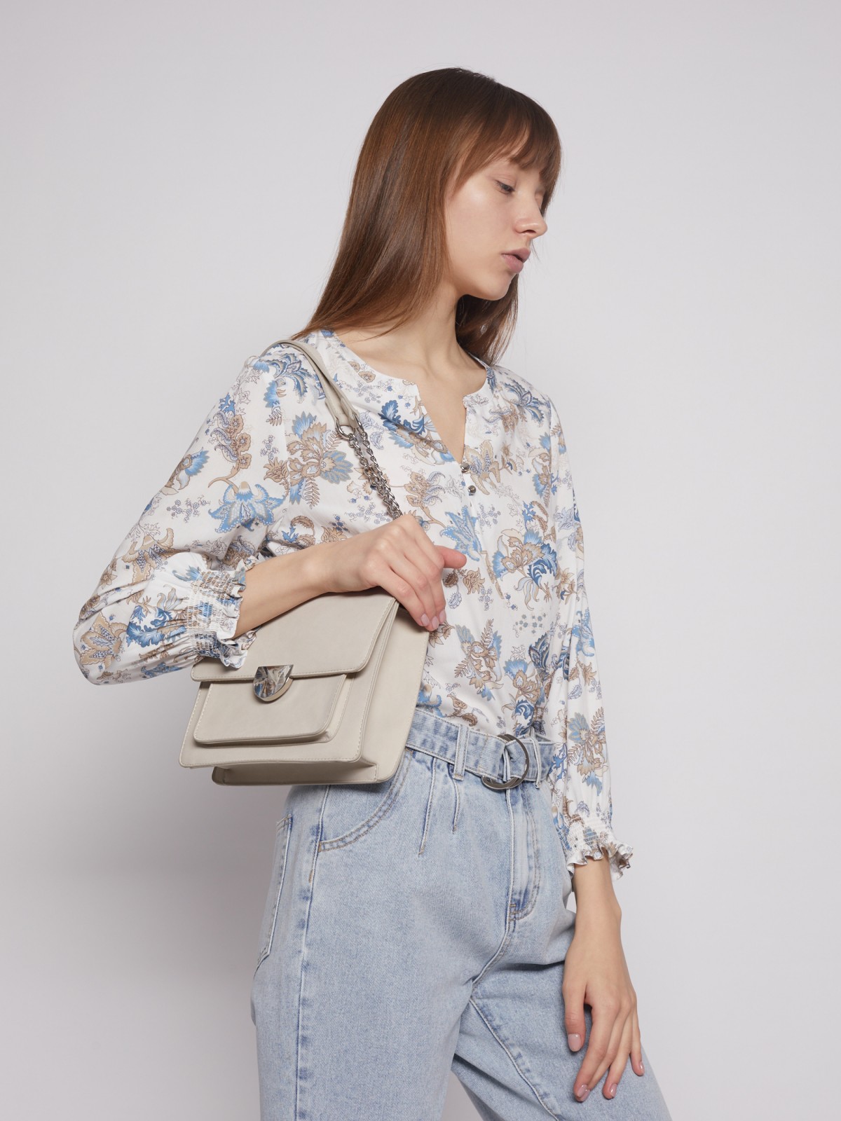 Замшевая сумка кросс-боди