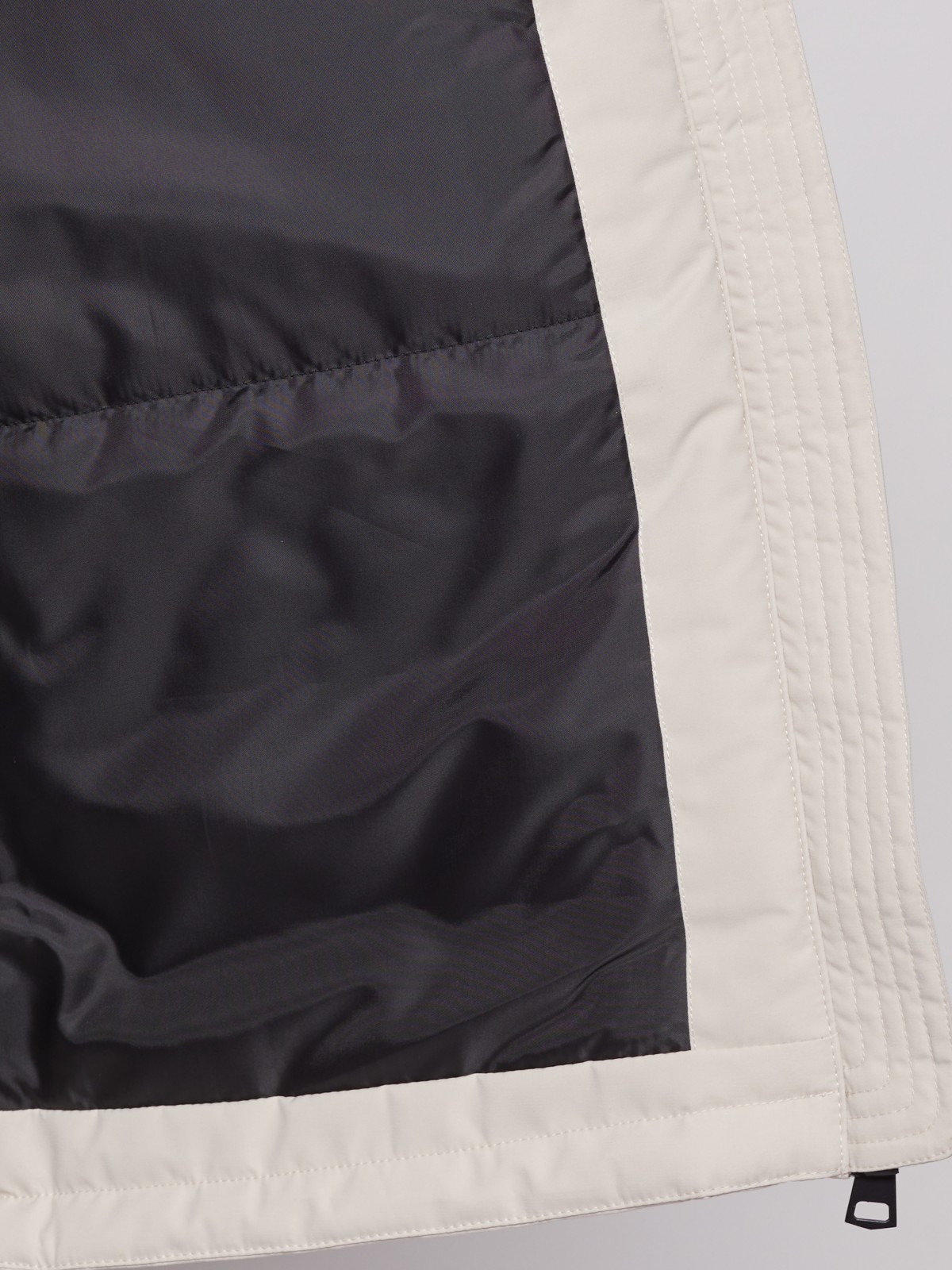 Утеплённая куртка с капюшоном zolla 022125102184, цвет молоко, размер XS - фото 4