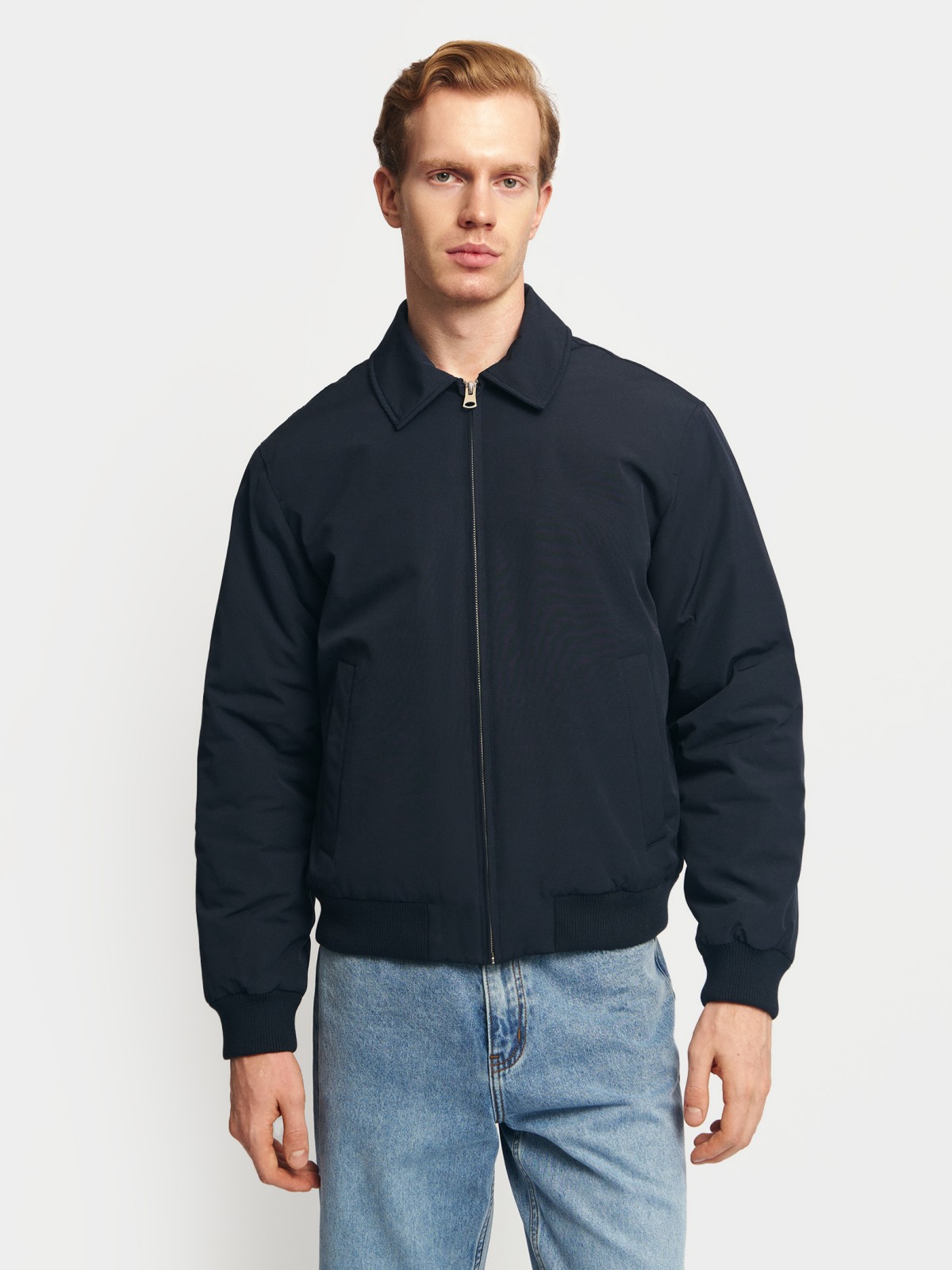 Тёплая куртка-бомбер на синтепоне