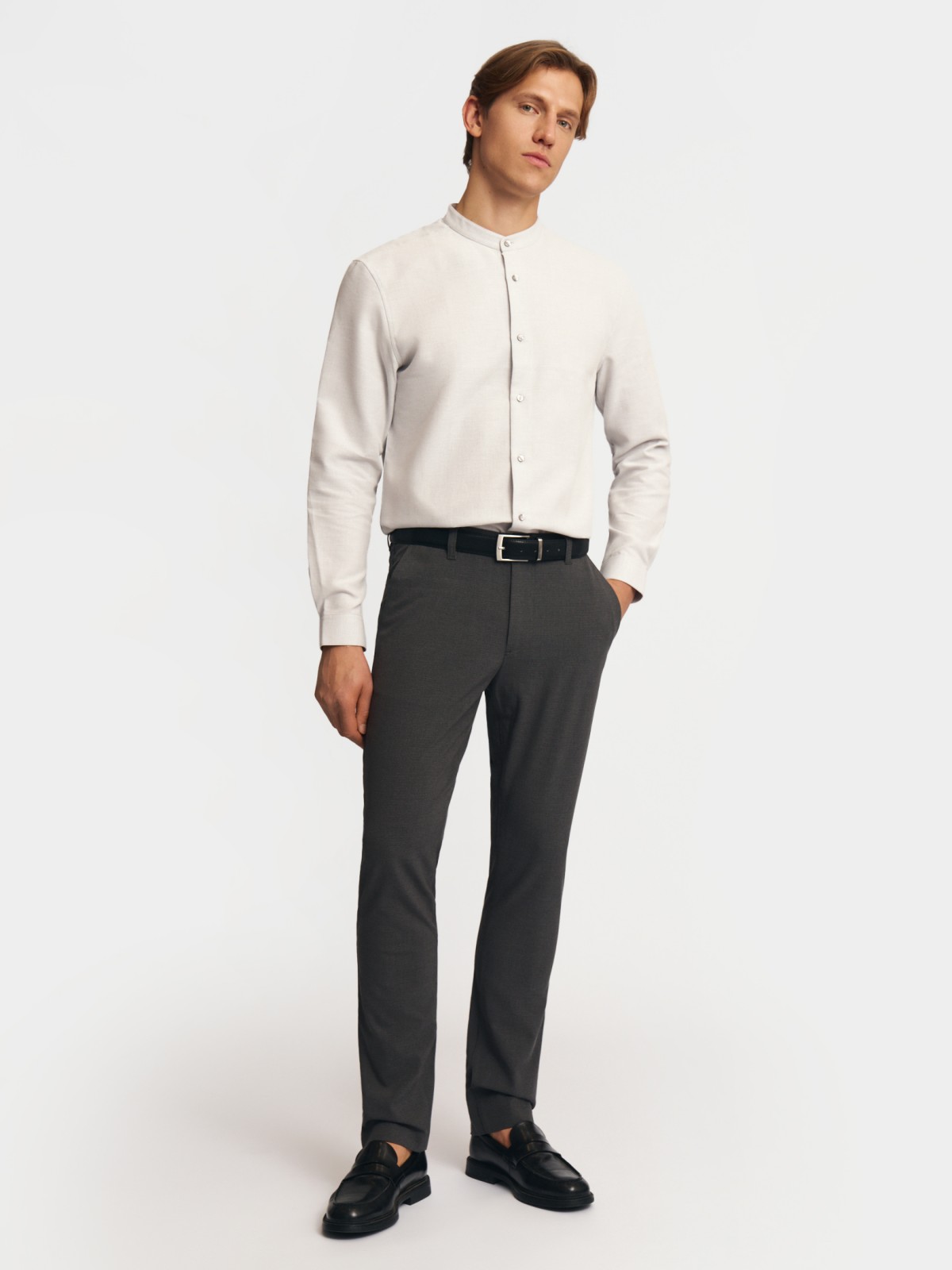 Брюки силуэта Slim в клетку